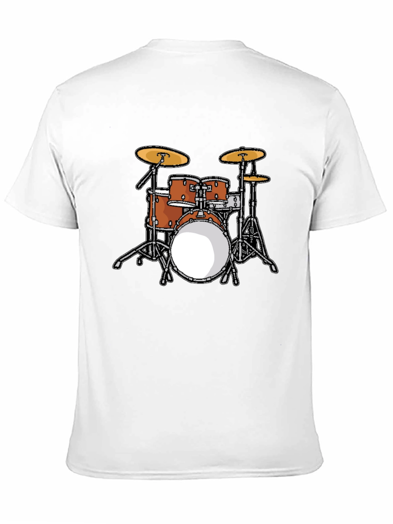 Cool Drum Set Graphic Tee - Black