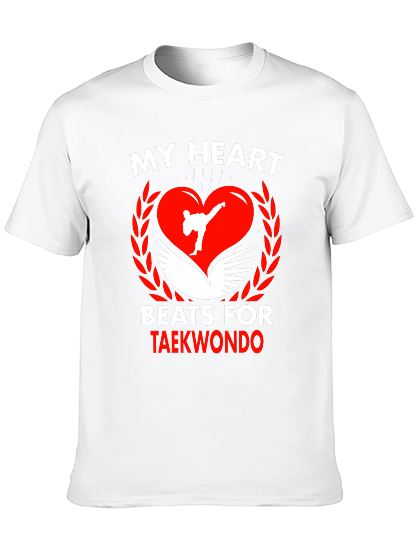 Taekwondo Heartbeat T-Shirt Martial Arts Tee