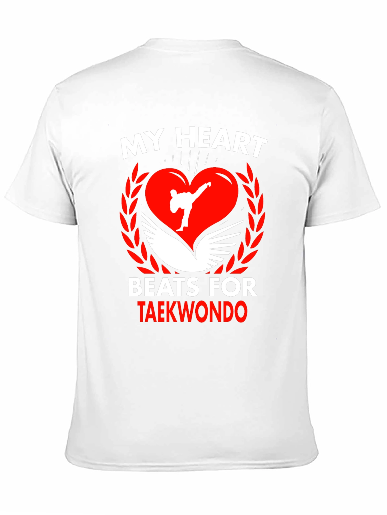 Taekwondo Heartbeat T-Shirt Martial Arts Tee