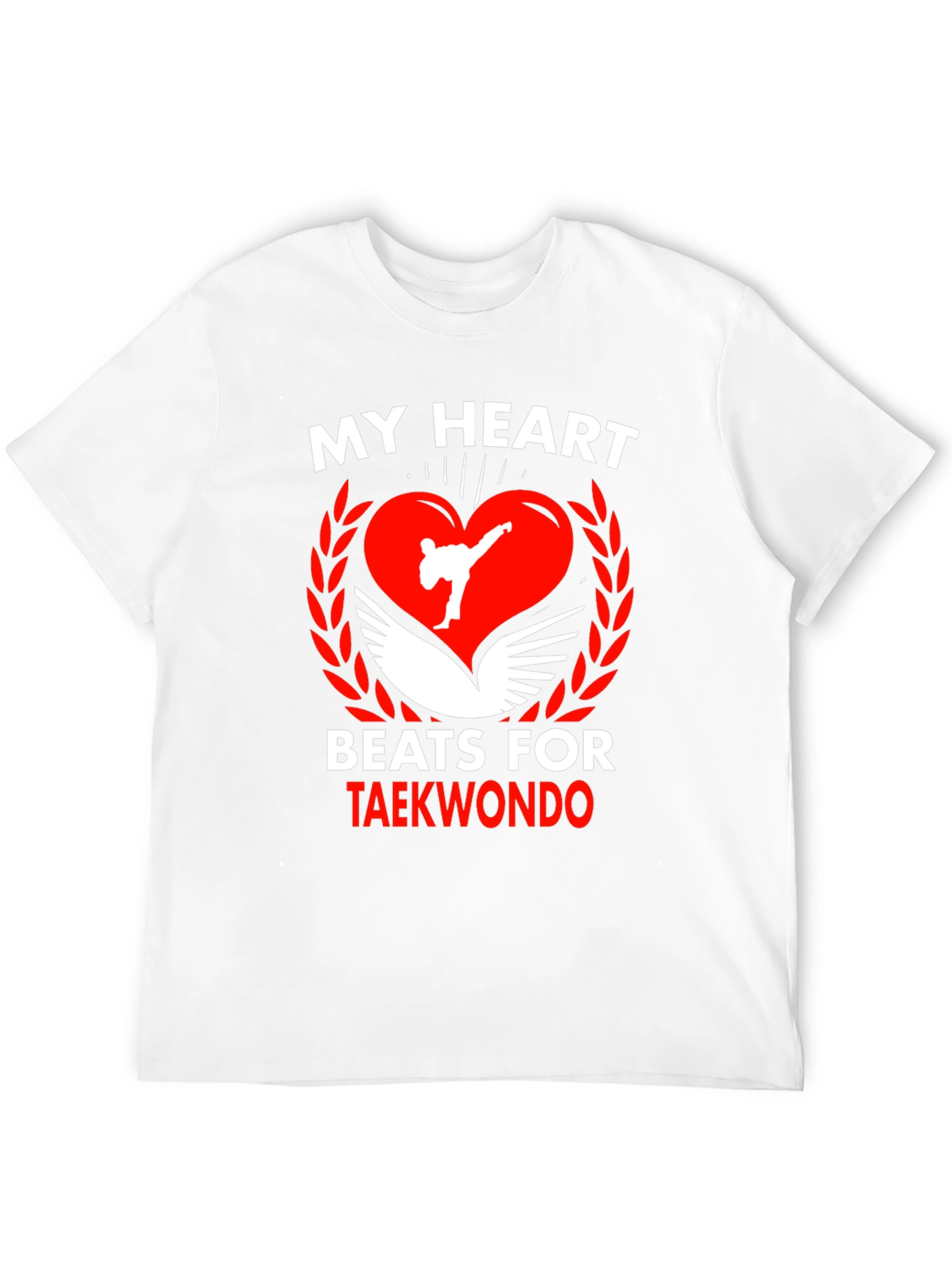 Taekwondo Heartbeat T-Shirt Martial Arts Tee