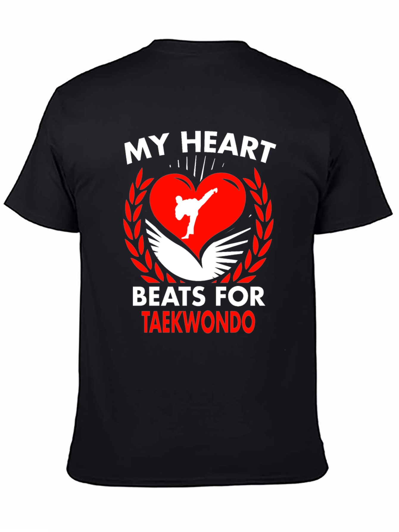 Taekwondo Heartbeat T-Shirt Martial Arts Tee