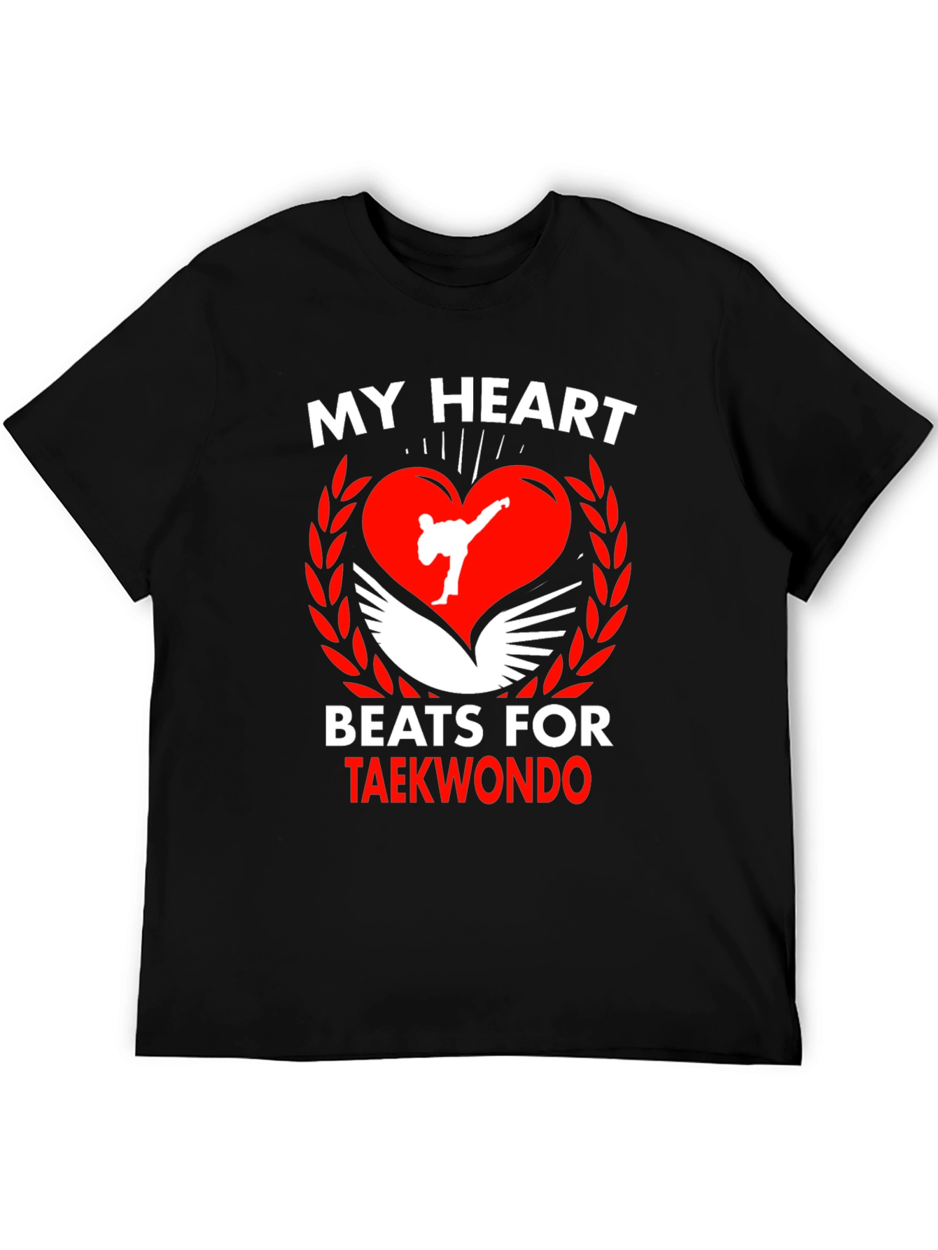 Taekwondo Heartbeat T-Shirt Martial Arts Tee