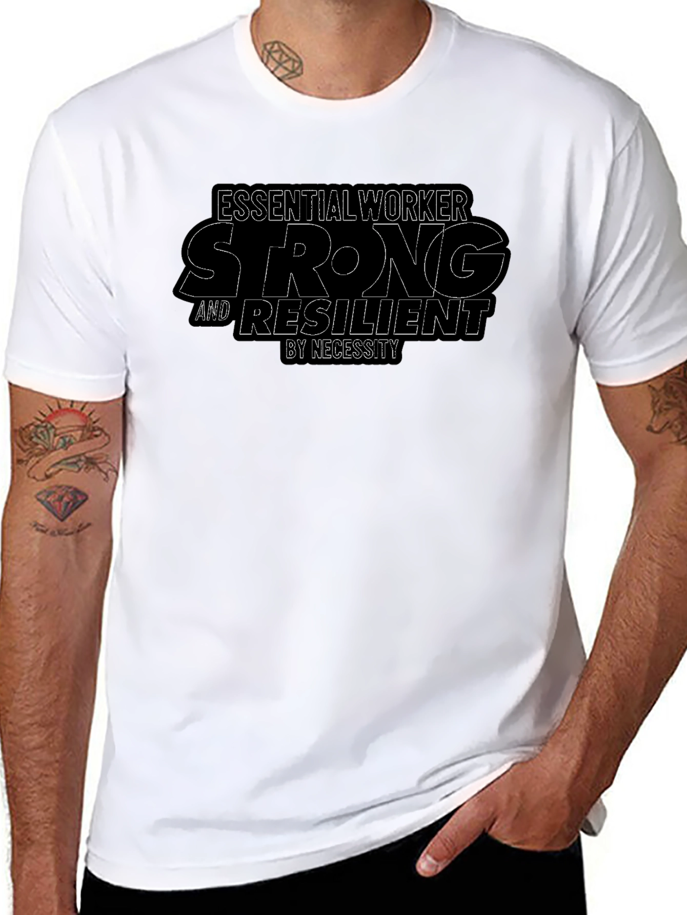 Essential Worker Strong T-Shirt - Resilience Tee