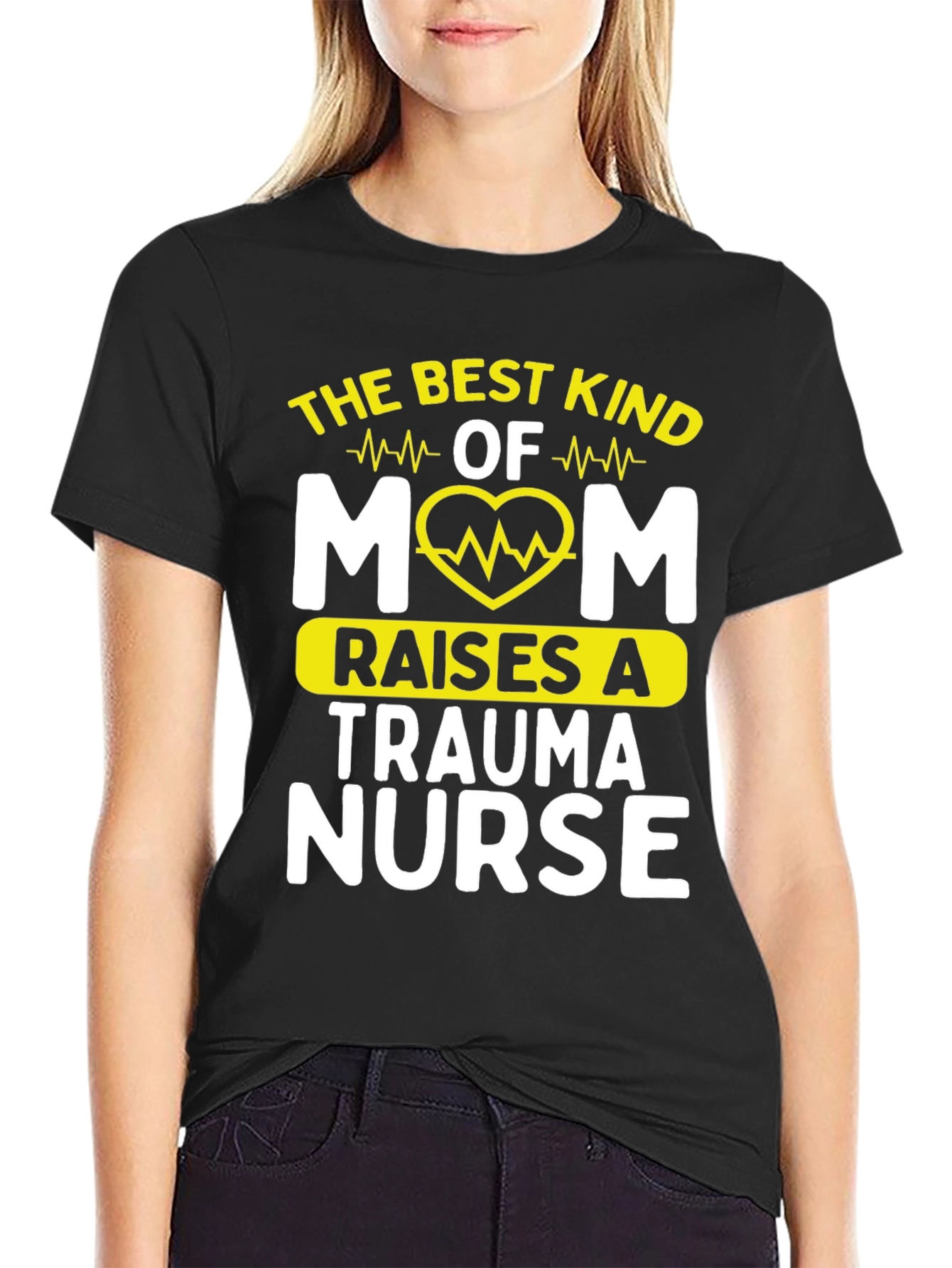 Best Mom Raises A Trauma Nurse Graphic T-Shirt