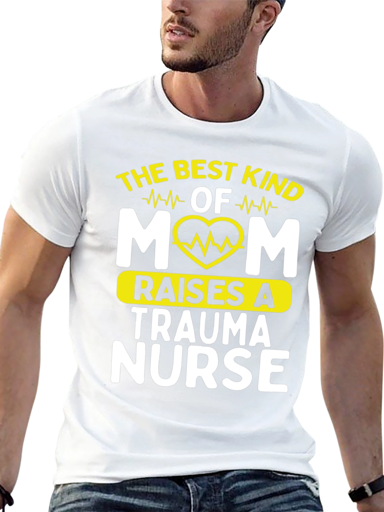 Best Mom Raises A Trauma Nurse Graphic T-Shirt