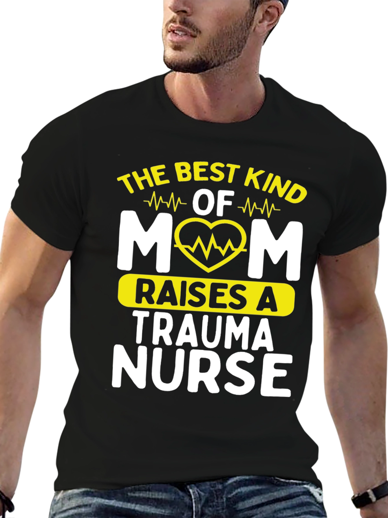 Best Mom Raises A Trauma Nurse Graphic T-Shirt