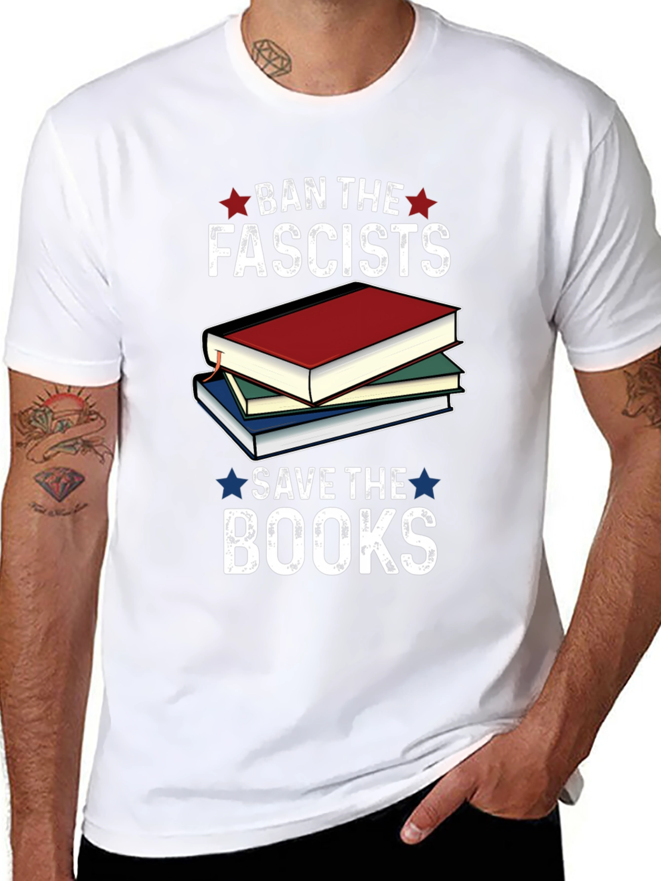 Ban the Fascists Save the Books T-Shirt