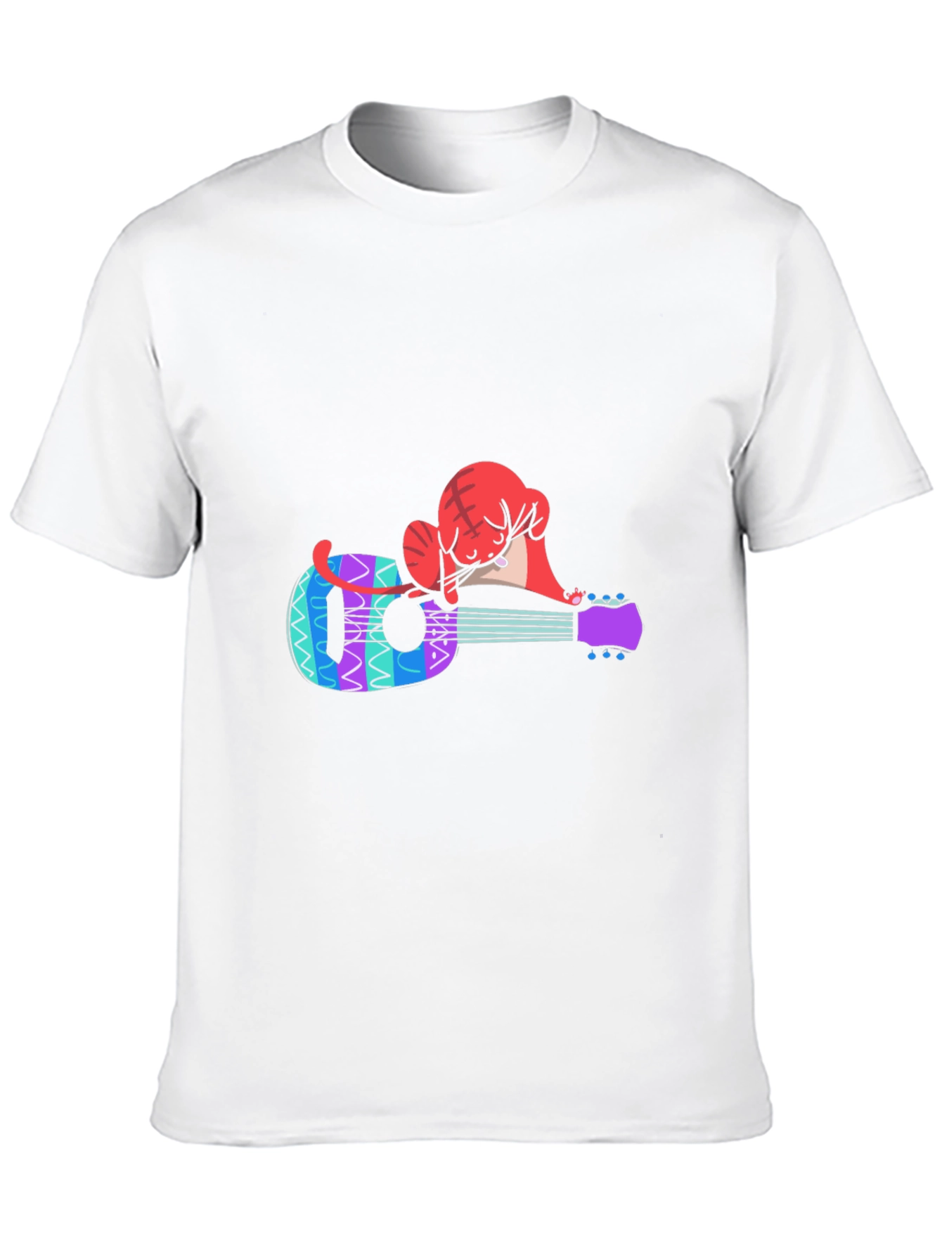 Cat Nap Ukulele T-Shirt - Music Lover Tee