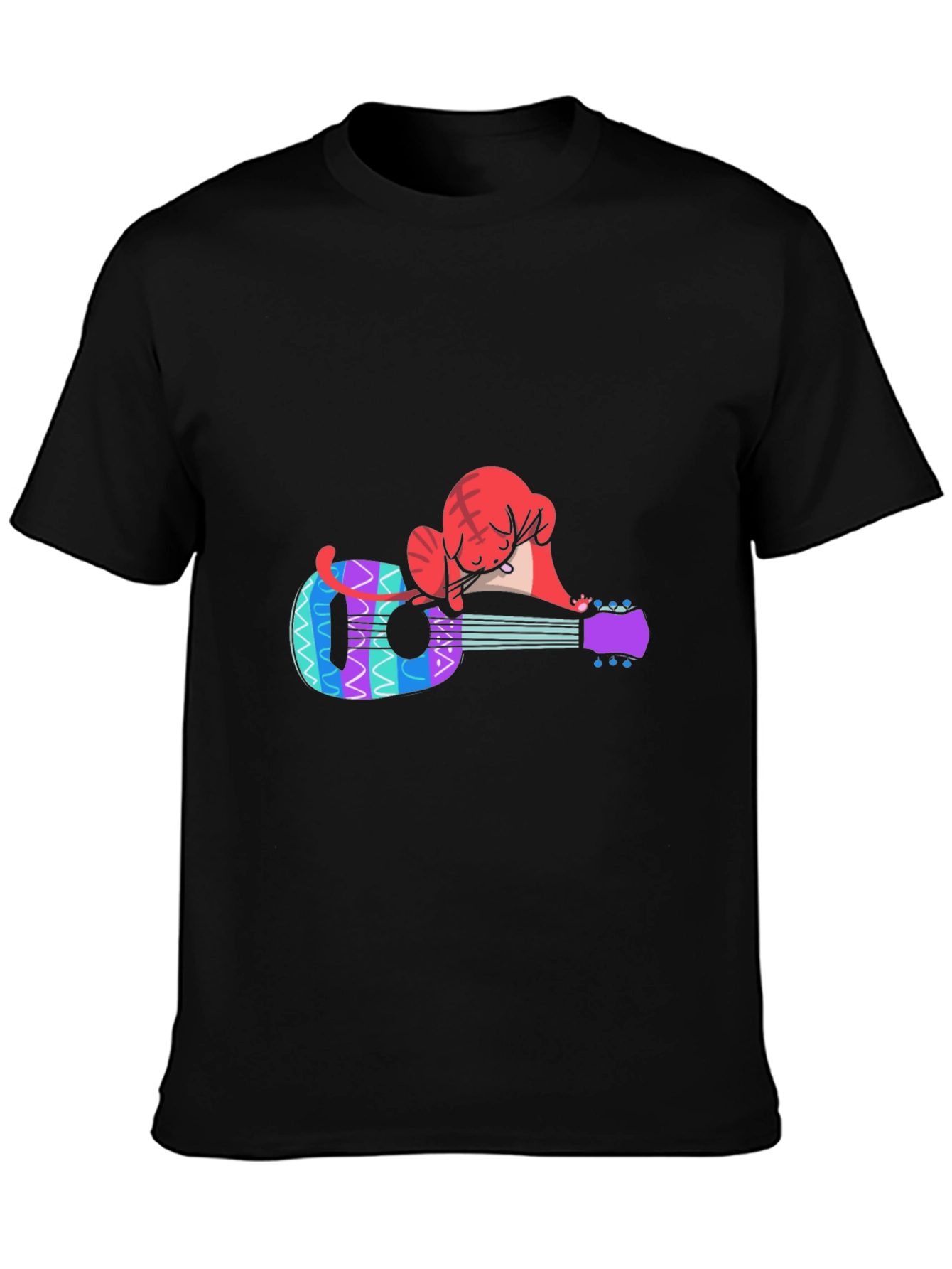 Cat Nap Ukulele T-Shirt - Music Lover Tee