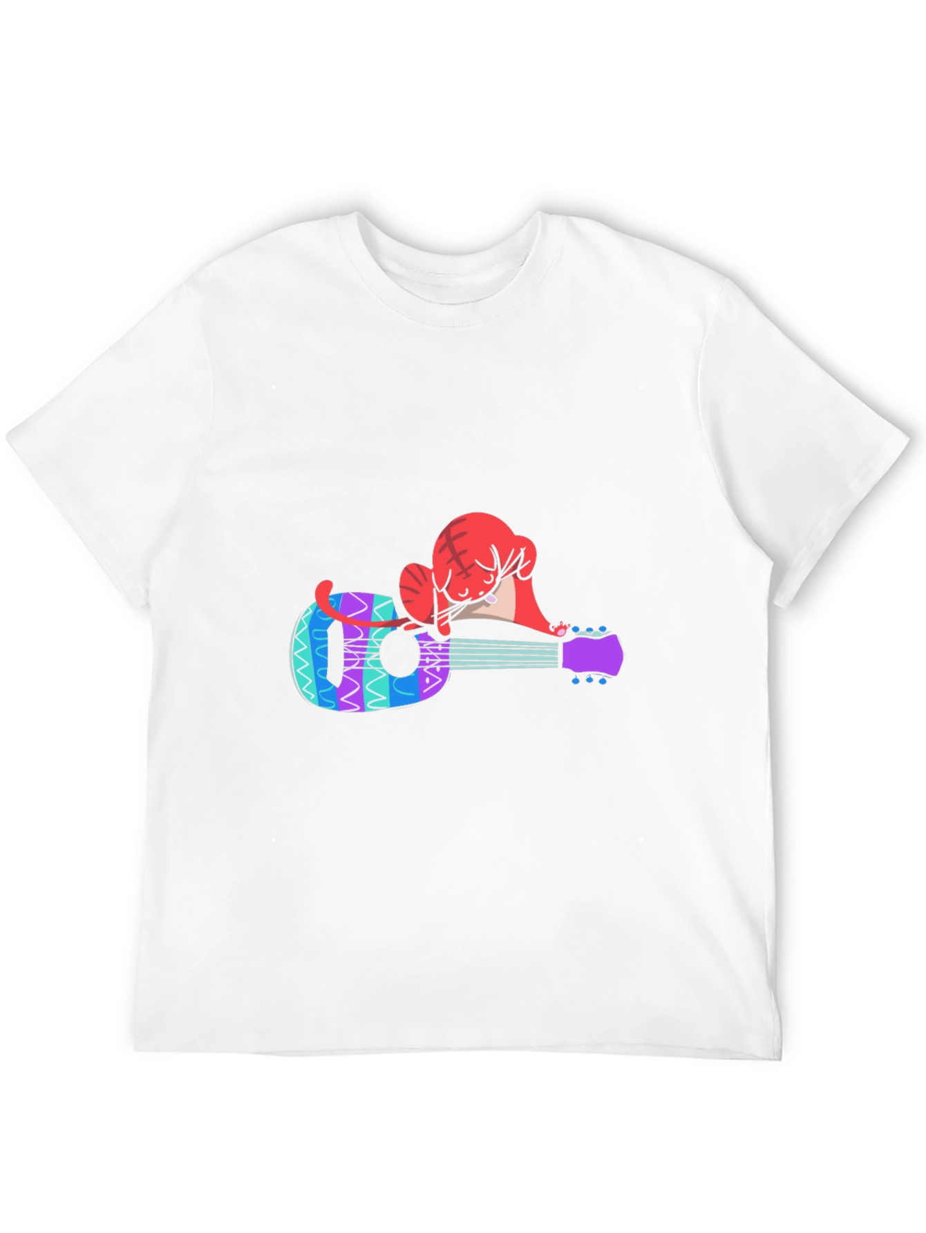 Cat Nap Ukulele T-Shirt - Music Lover Tee
