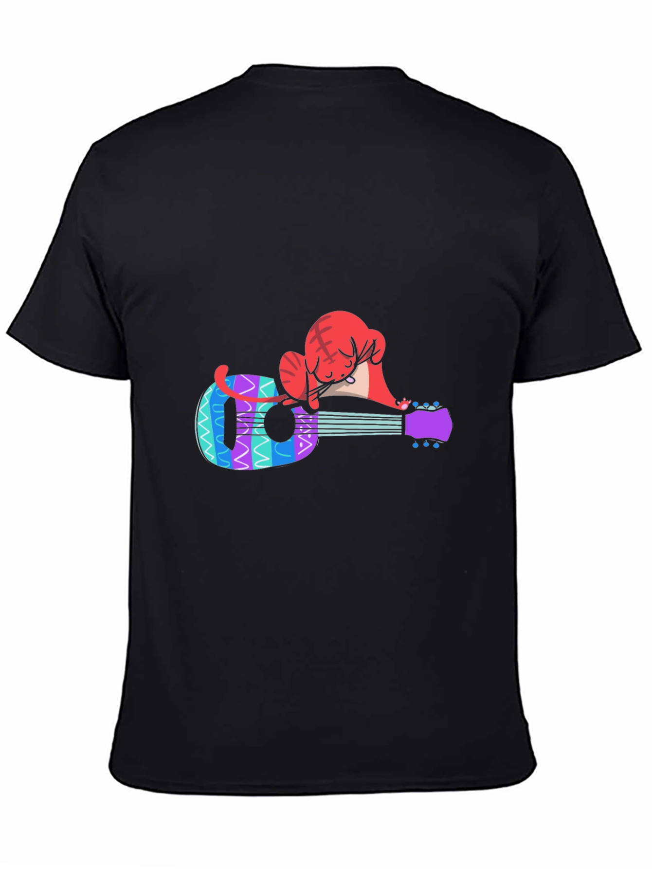 Cat Nap Ukulele T-Shirt - Music Lover Tee