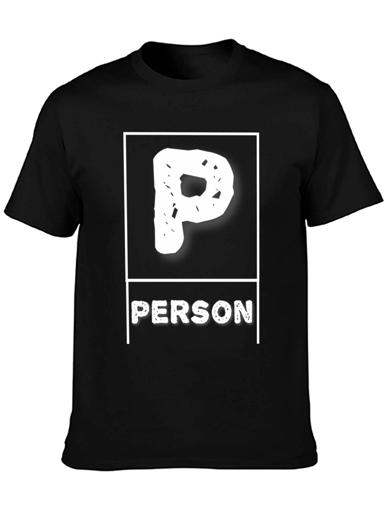 Funny P Person Graphic T-Shirt