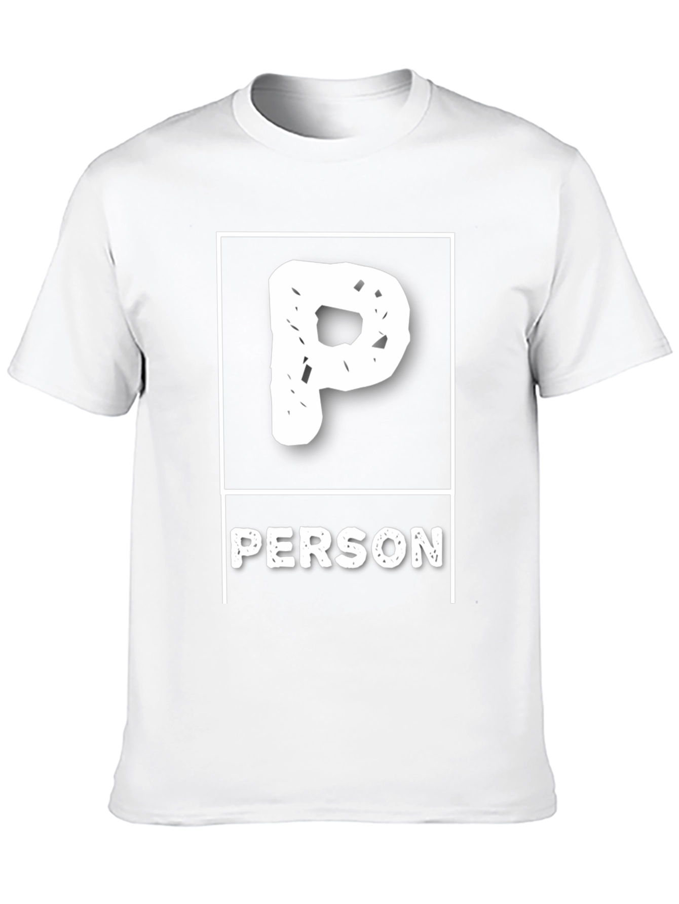 Funny P Person Graphic T-Shirt
