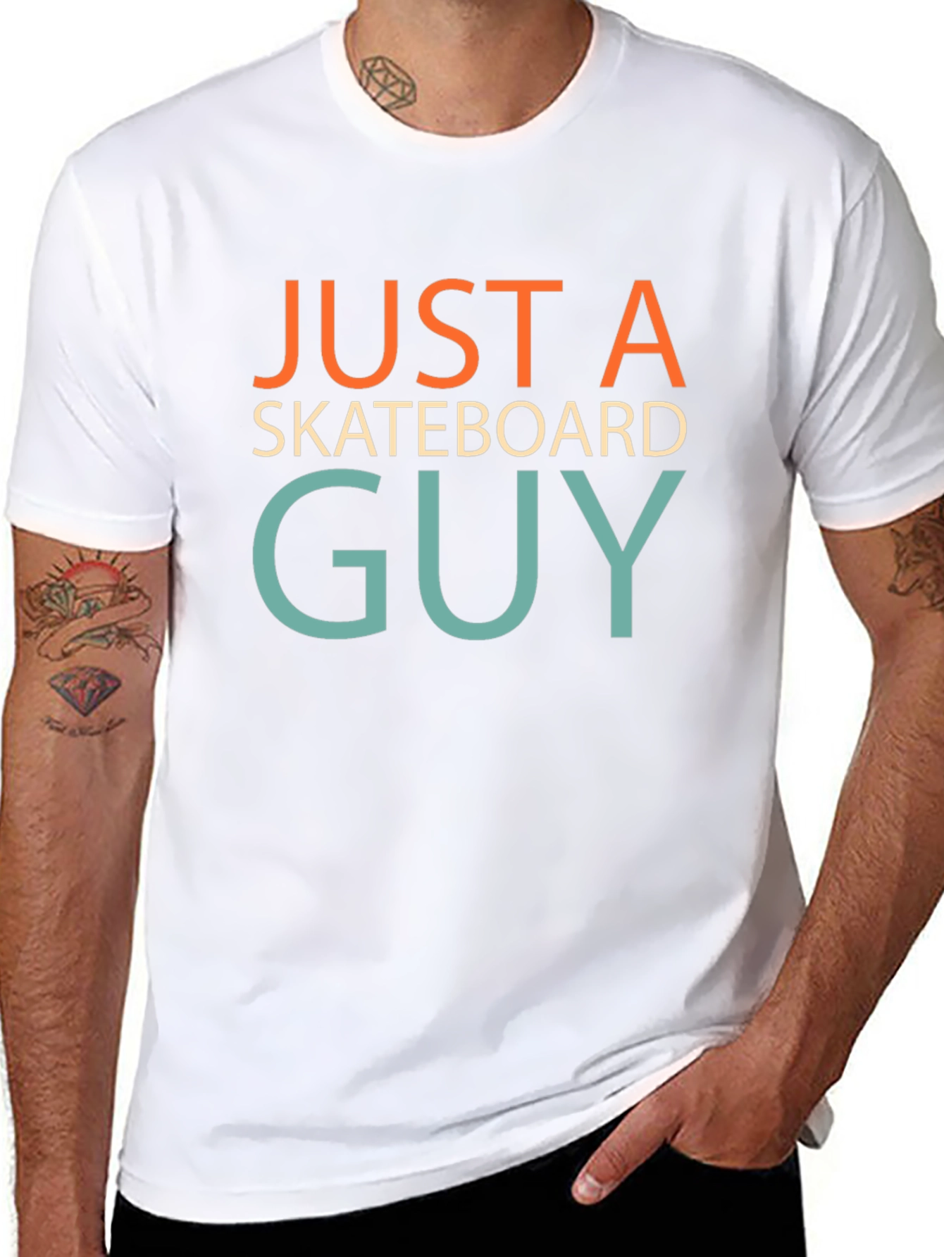 Just A Skateboard Guy Tee - Stylish Graphic T-Shirt