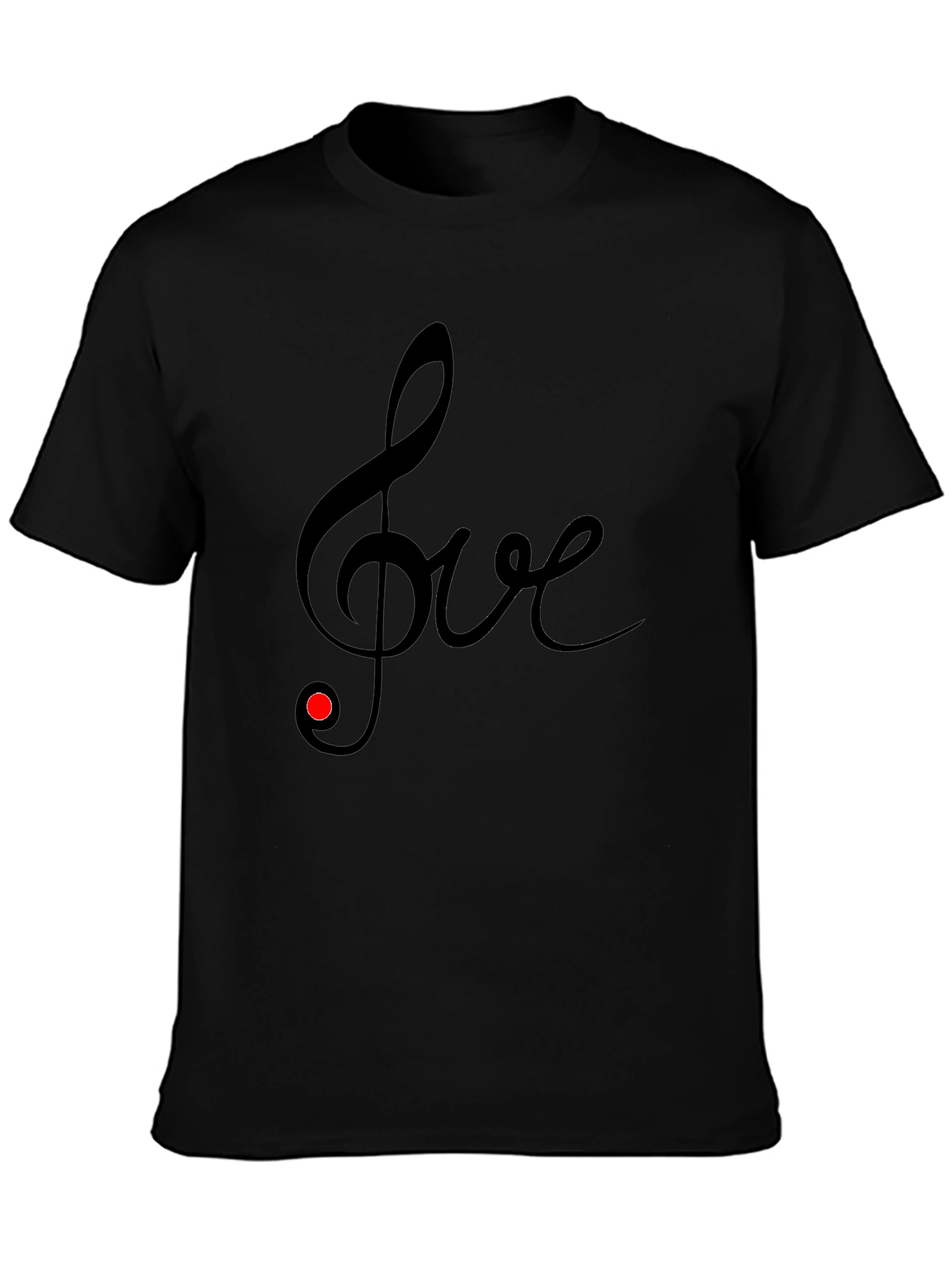 Musical Love Tee - Black T-Shirt