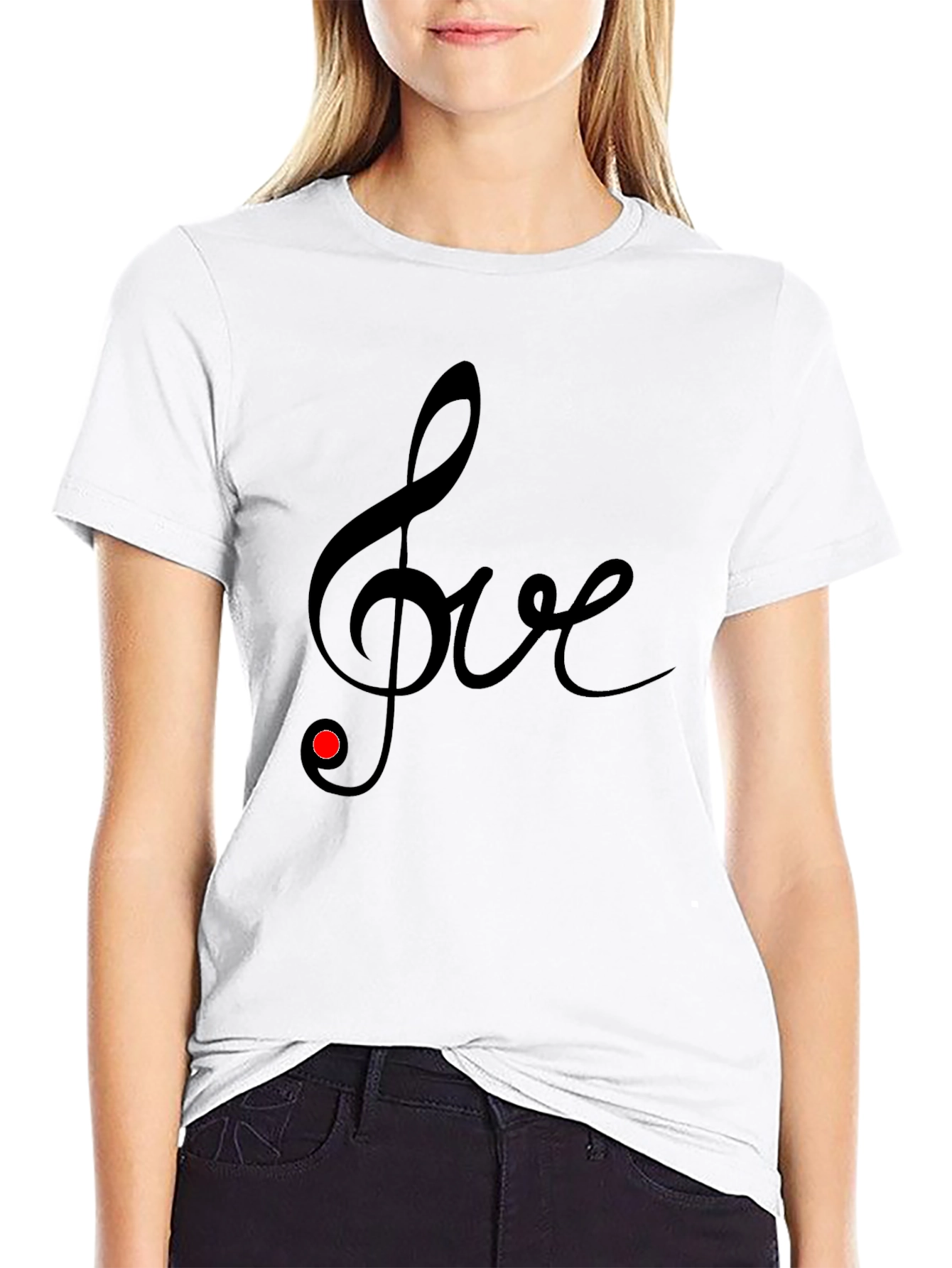 Musical Love Tee - Black T-Shirt