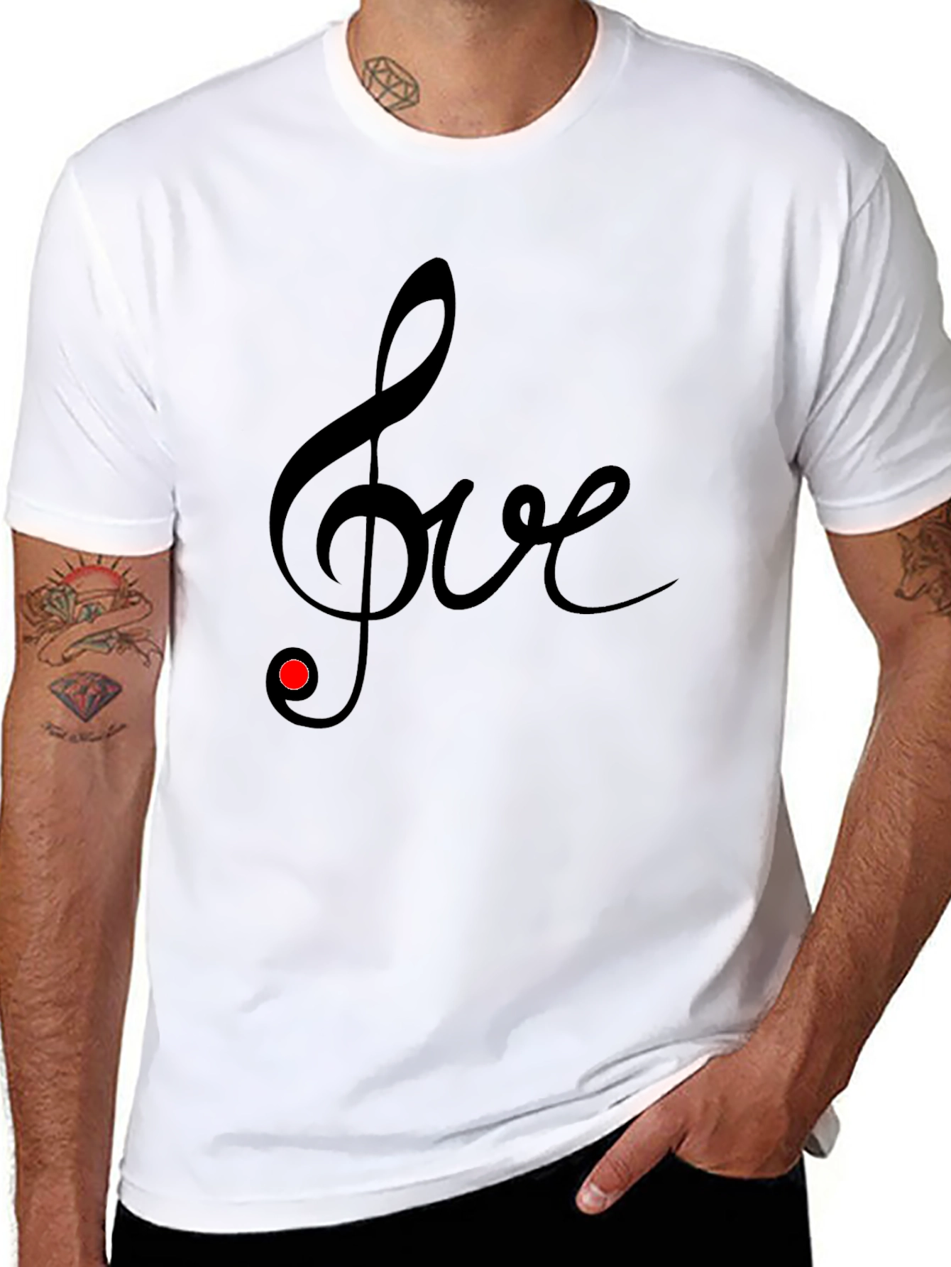 Musical Love Tee - Black T-Shirt