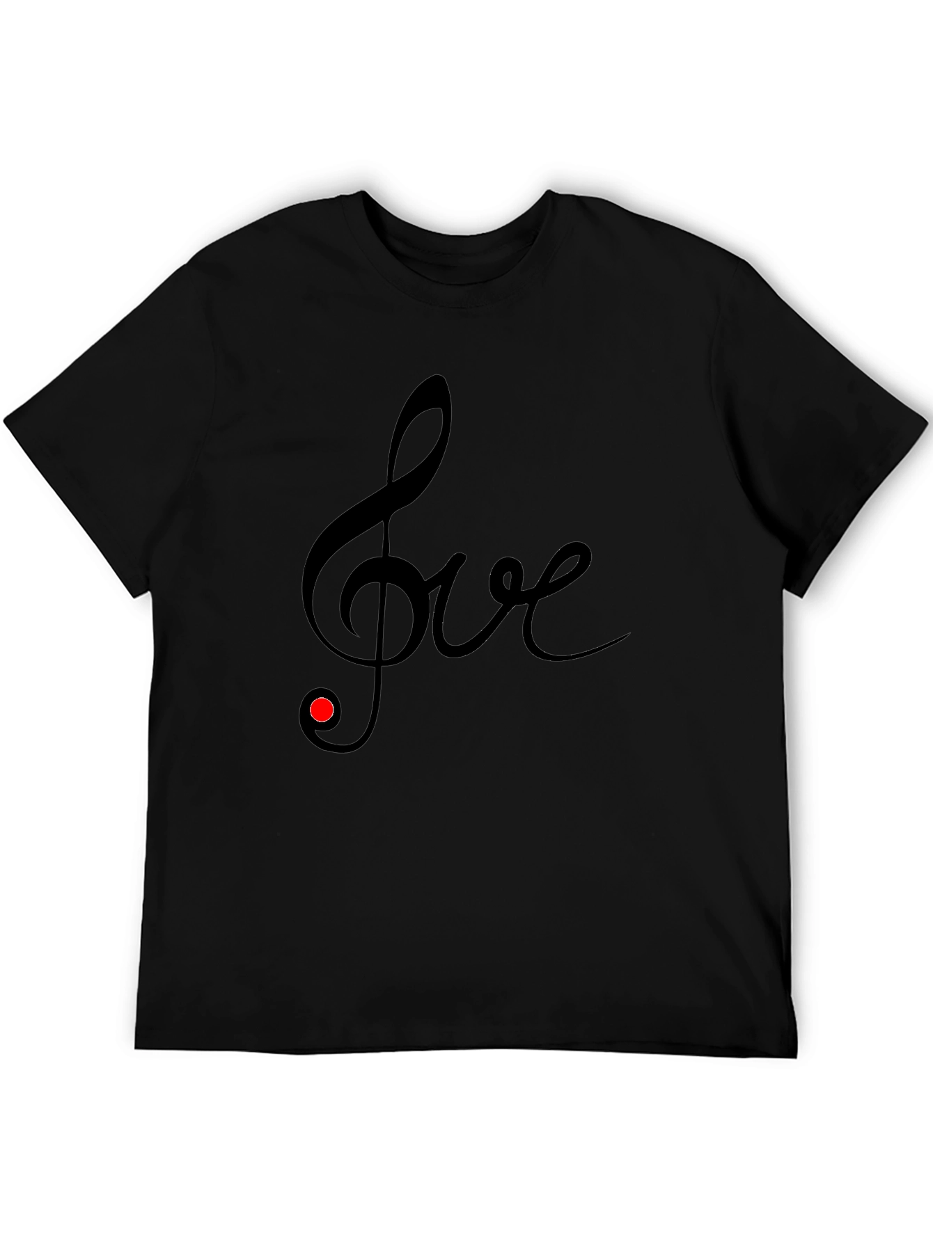 Musical Love Tee - Black T-Shirt