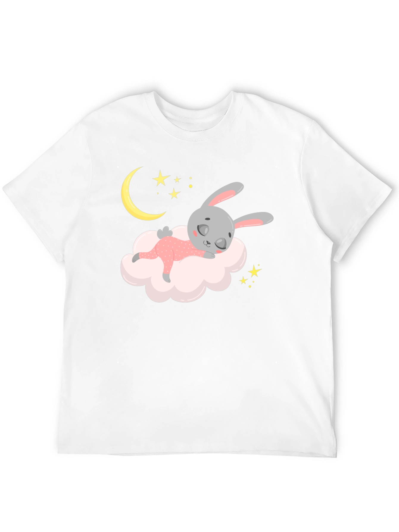 Dreamy Bunny Black T-Shirt