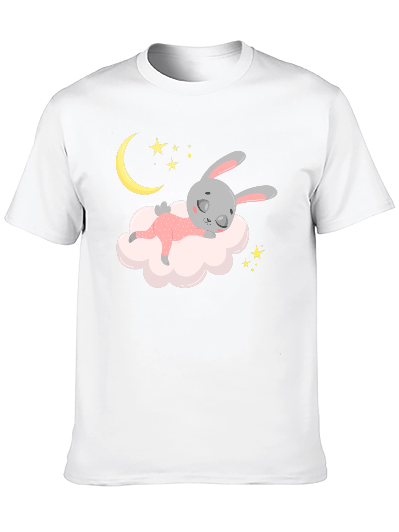 Dreamy Bunny Black T-Shirt