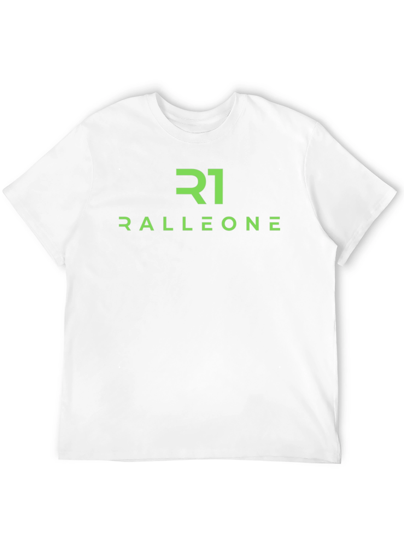 Ralleone Black T-Shirt - Green Logo