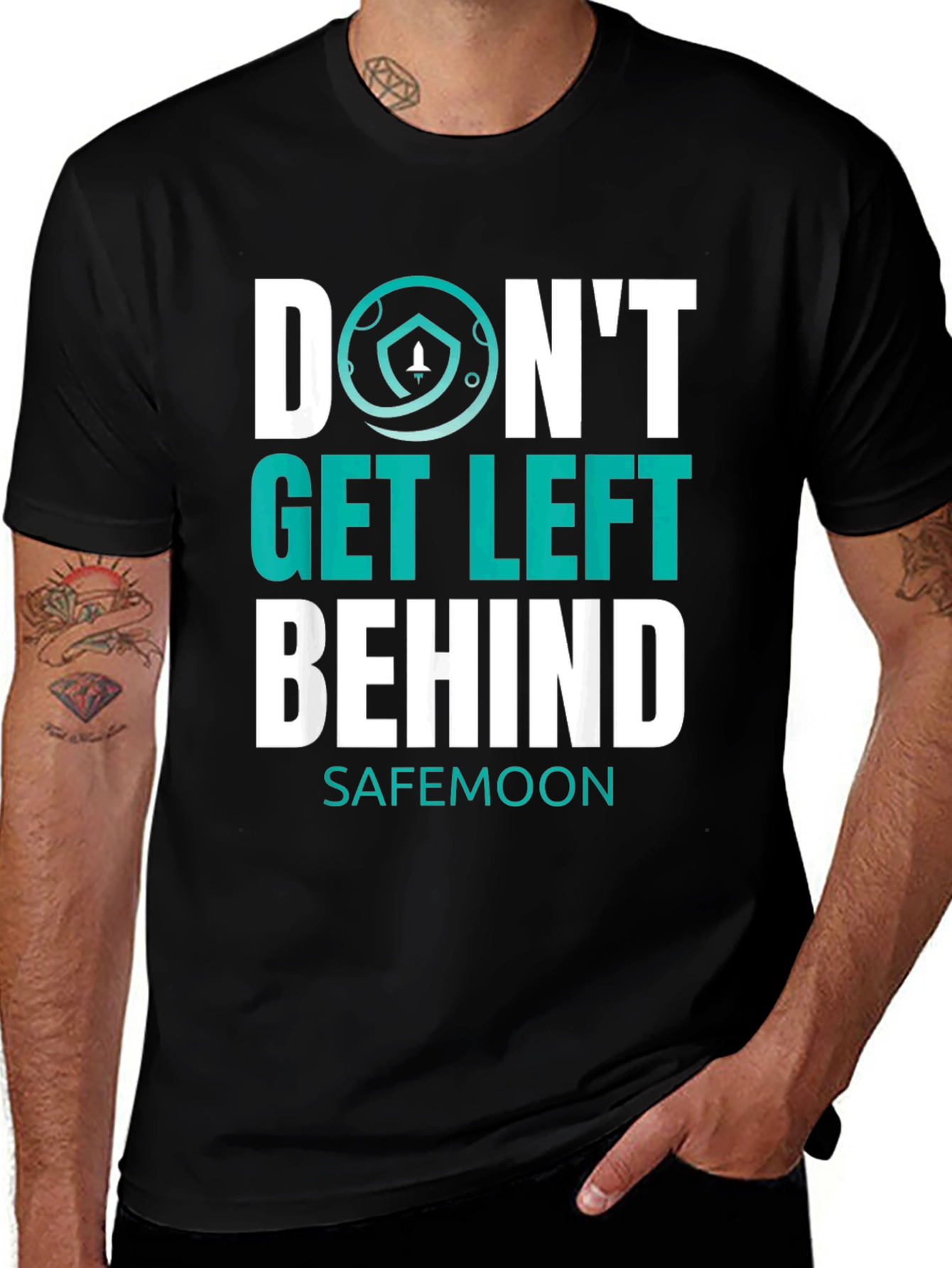 Dont Get Left Behind Safemoon Graphic T-Shirt