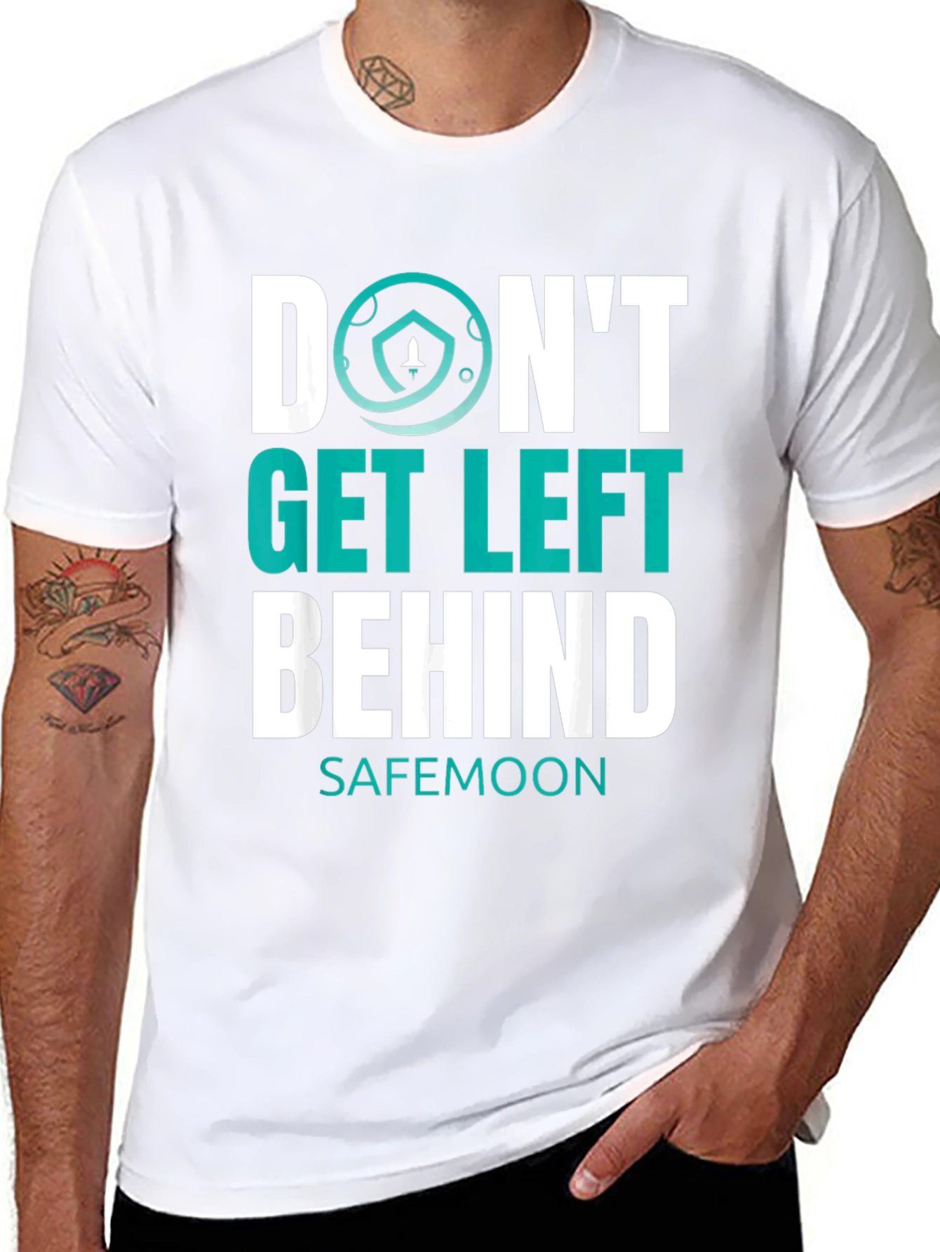 Dont Get Left Behind Safemoon Graphic T-Shirt