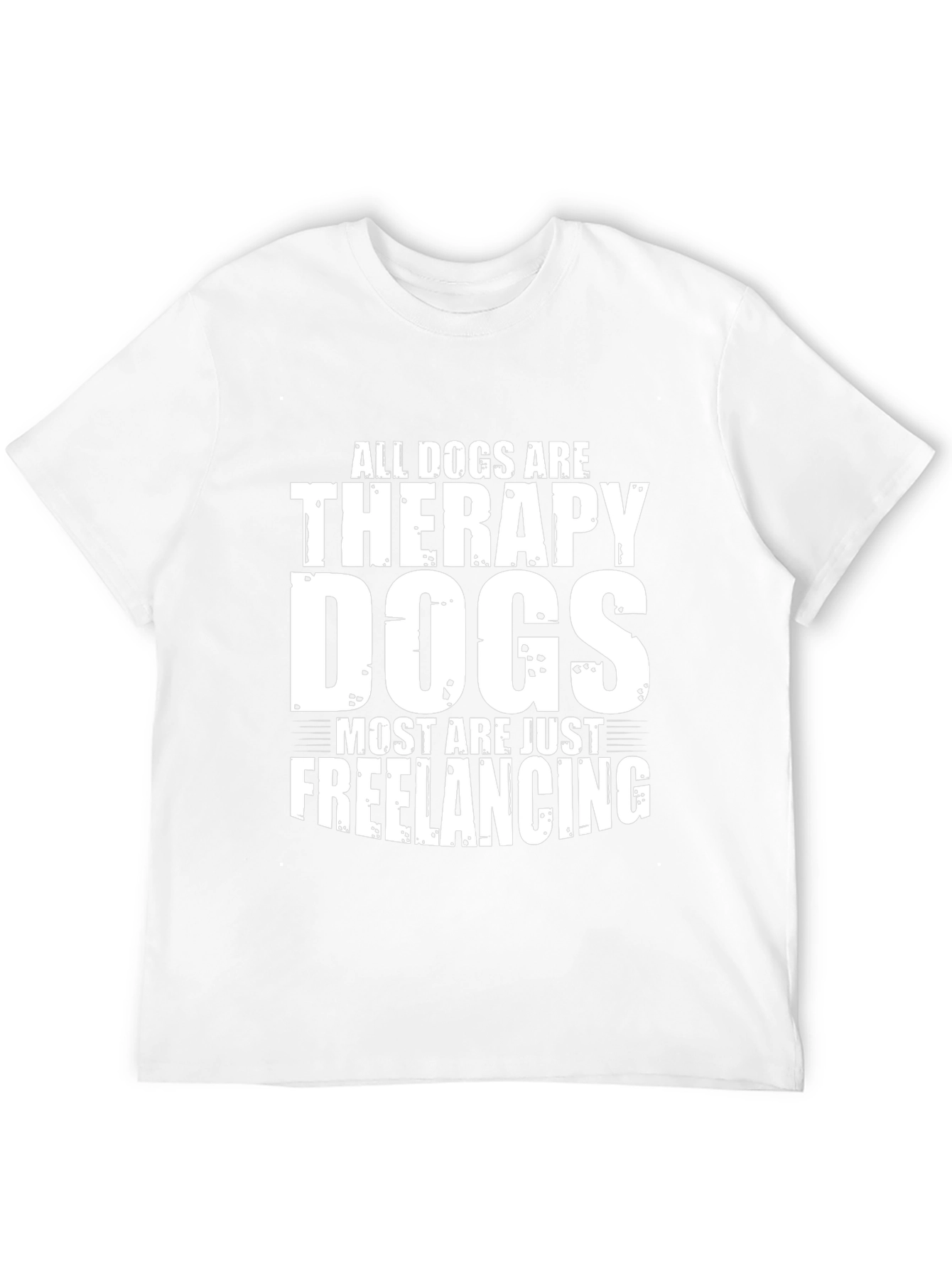 Dog Therapy Freelancing Black T-Shirt