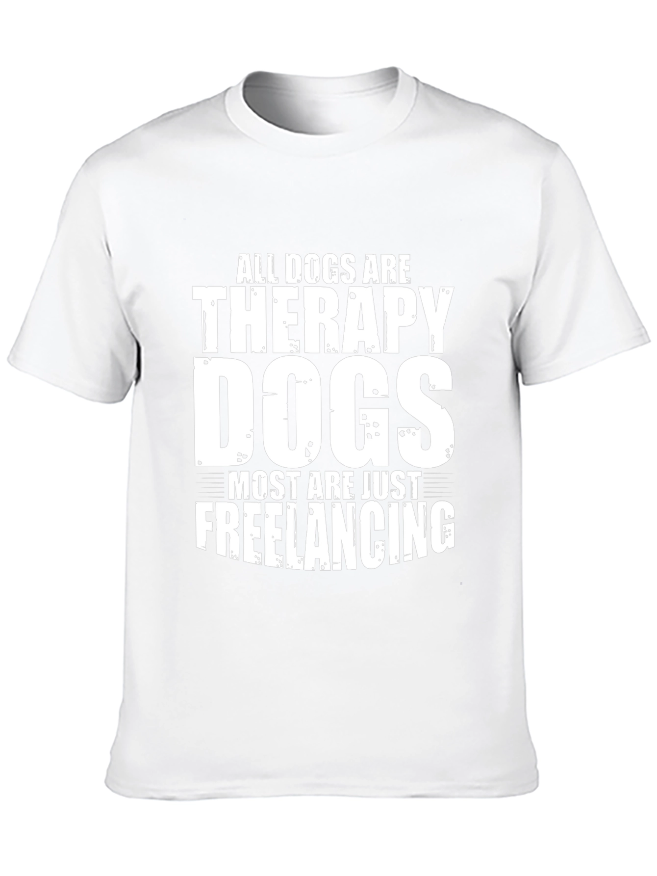 Dog Therapy Freelancing Black T-Shirt
