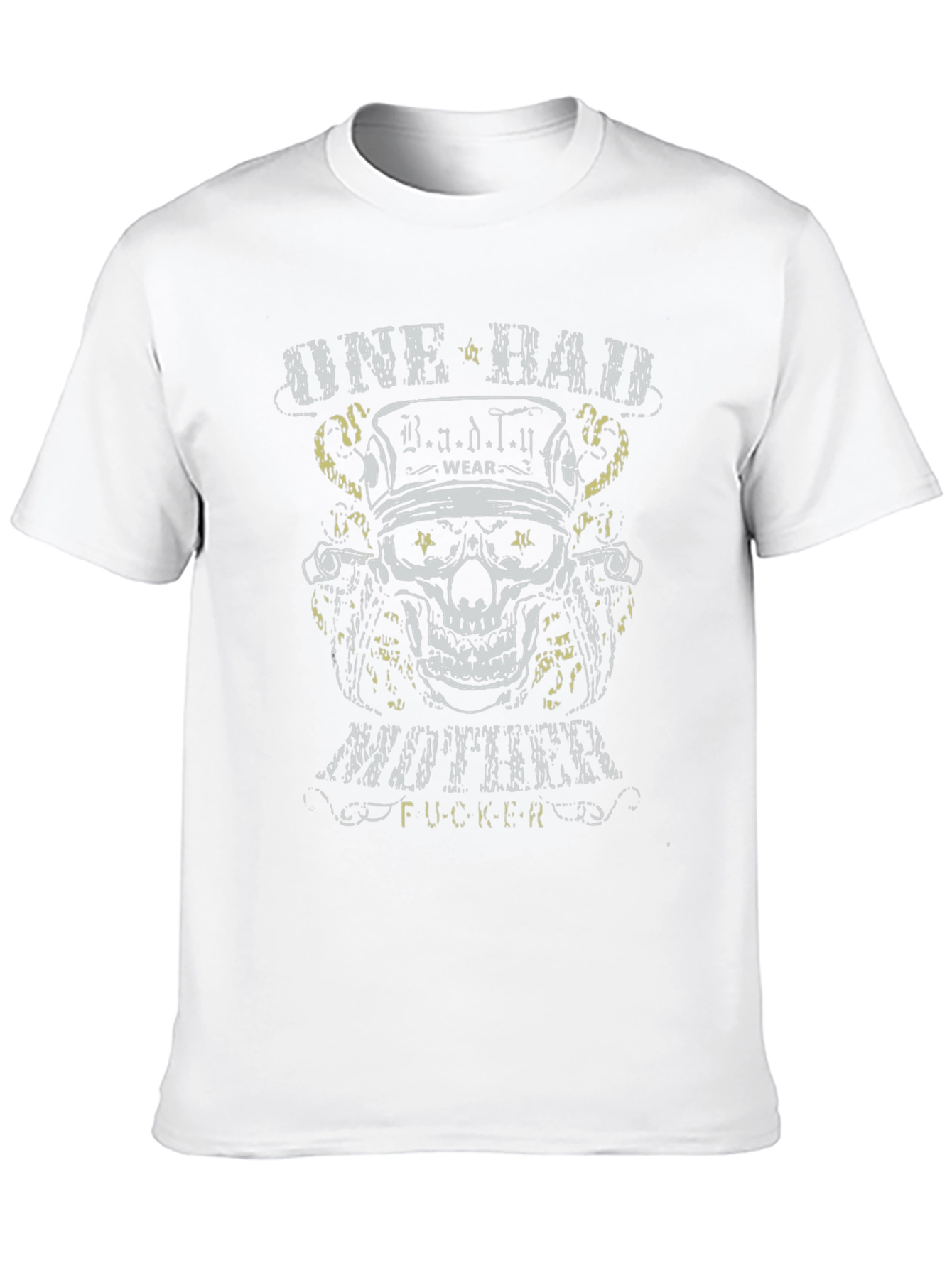 One Bad Mother F*cker Skull Graphic T-Shirt