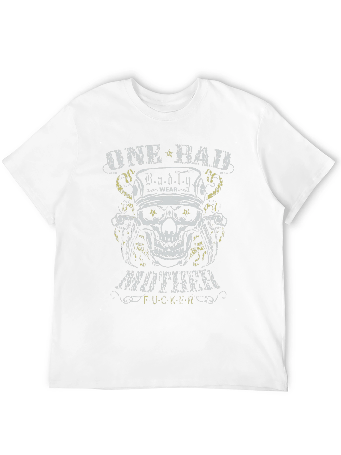 One Bad Mother F*cker Skull Graphic T-Shirt
