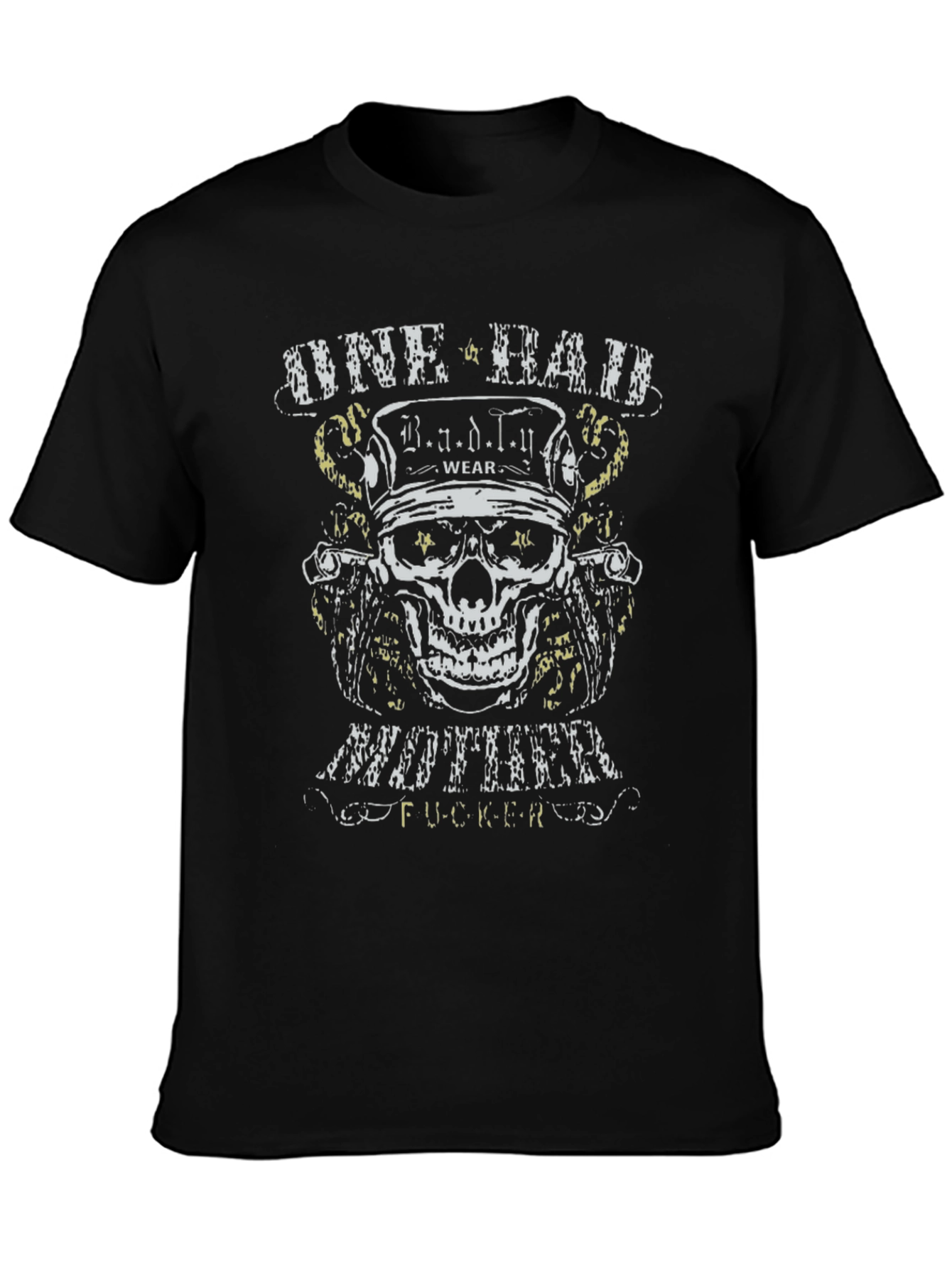 One Bad Mother F*cker Skull Graphic T-Shirt