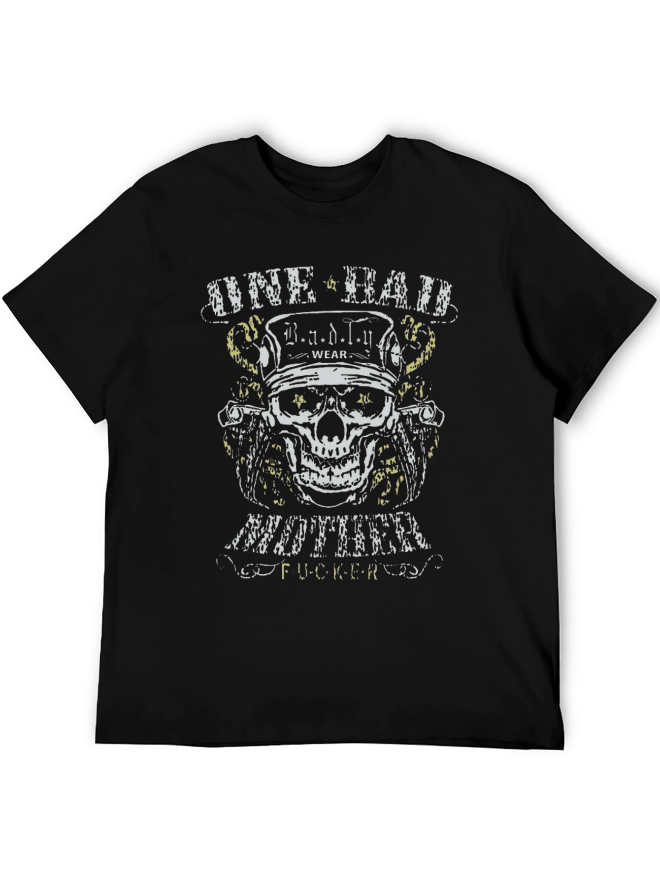 One Bad Mother F*cker Skull Graphic T-Shirt