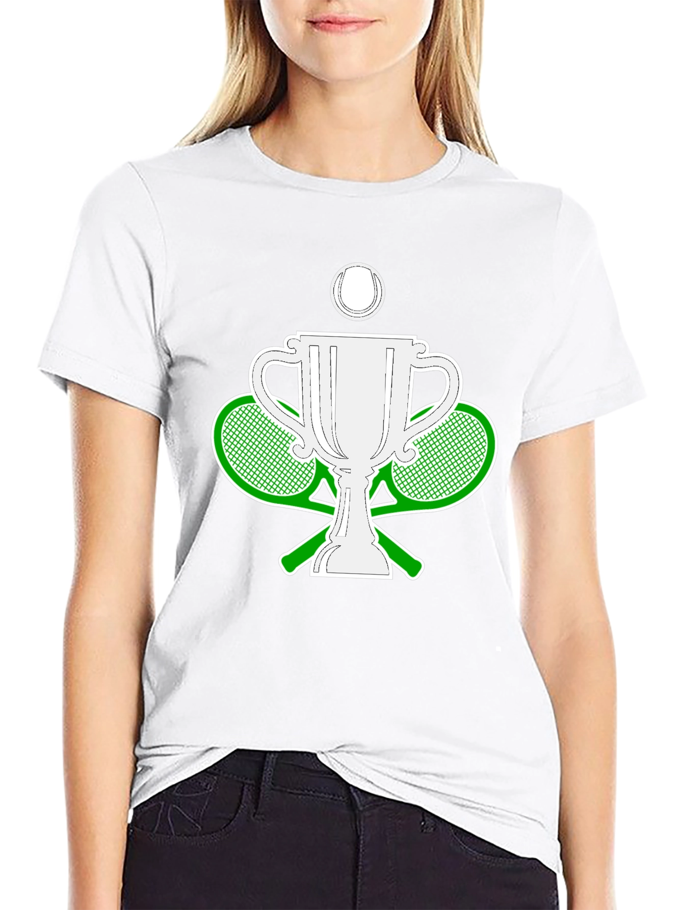 Tennis Champion Black T-Shirt
