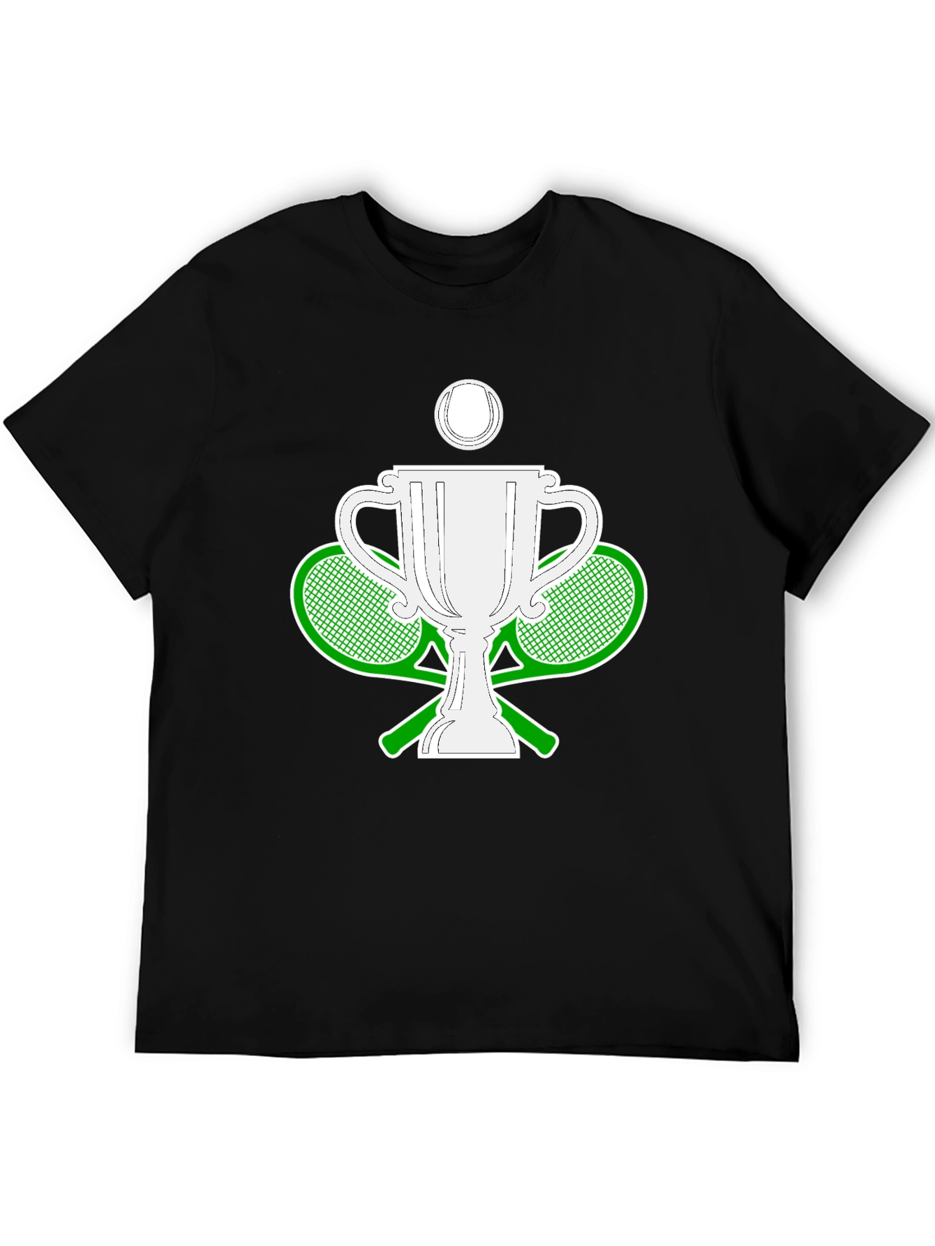 Tennis Champion Black T-Shirt