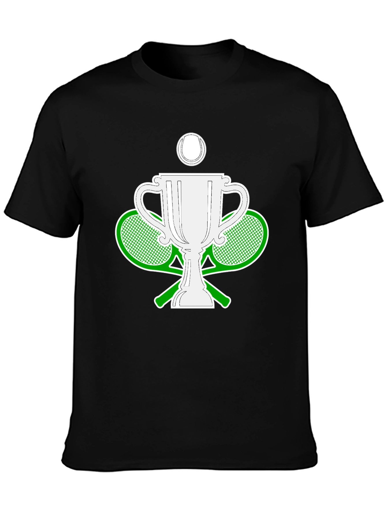 Tennis Champion Black T-Shirt