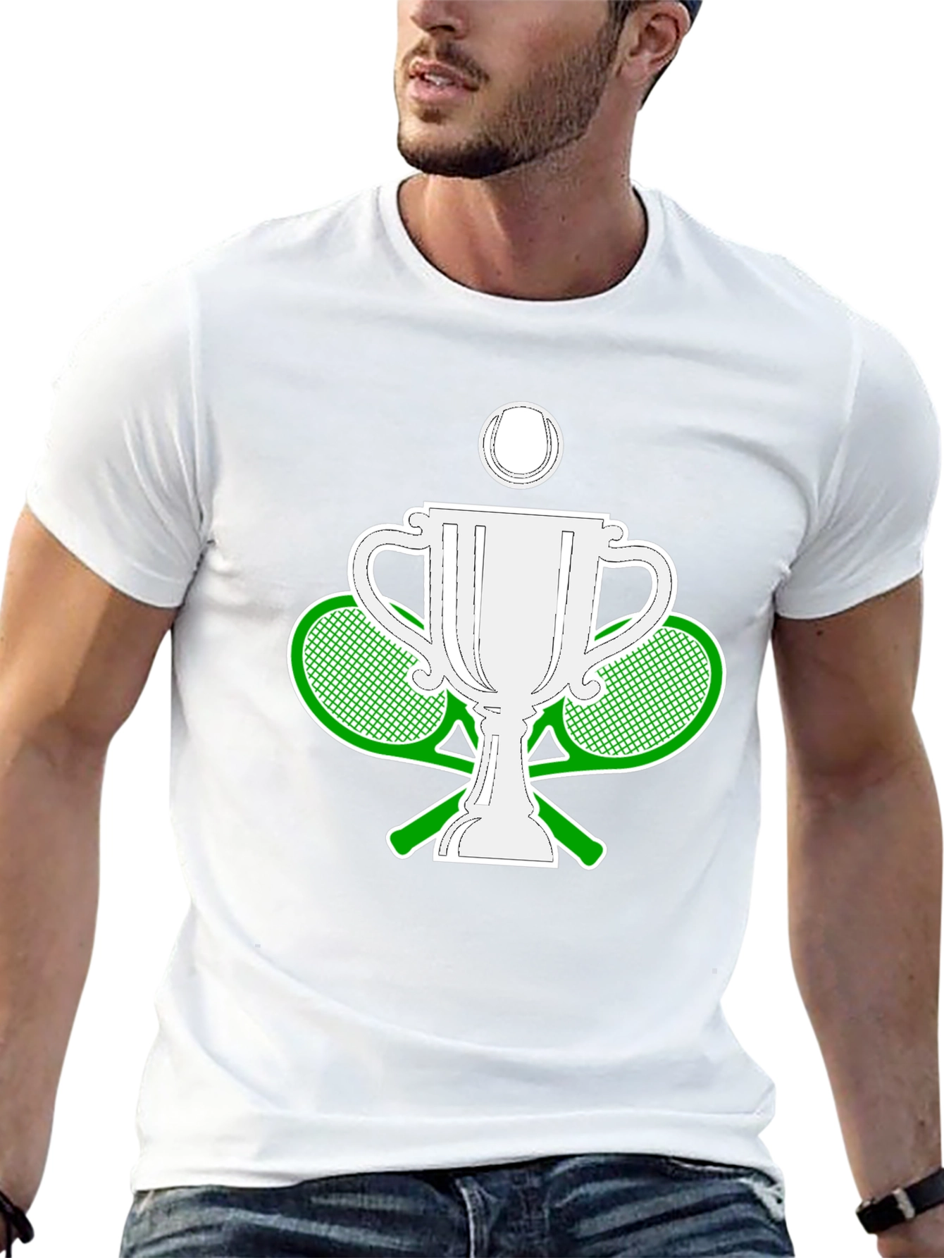 Tennis Champion Black T-Shirt