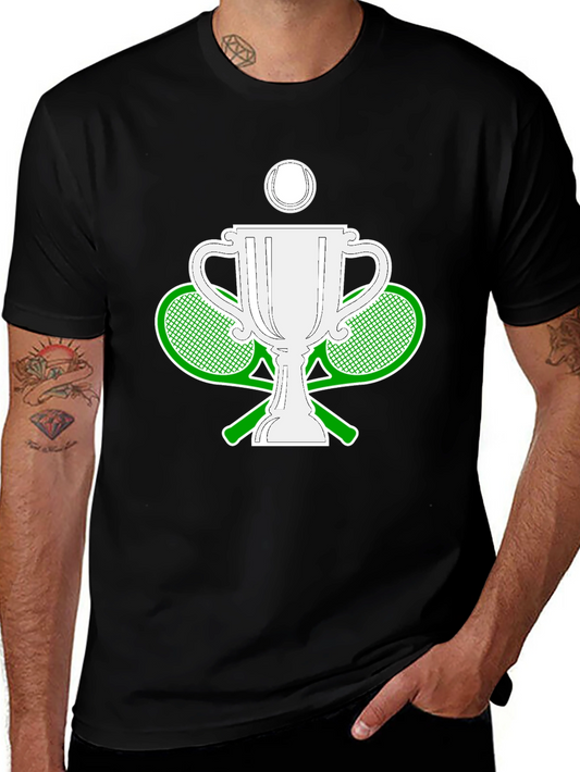 Tennis Champion Black T-Shirt