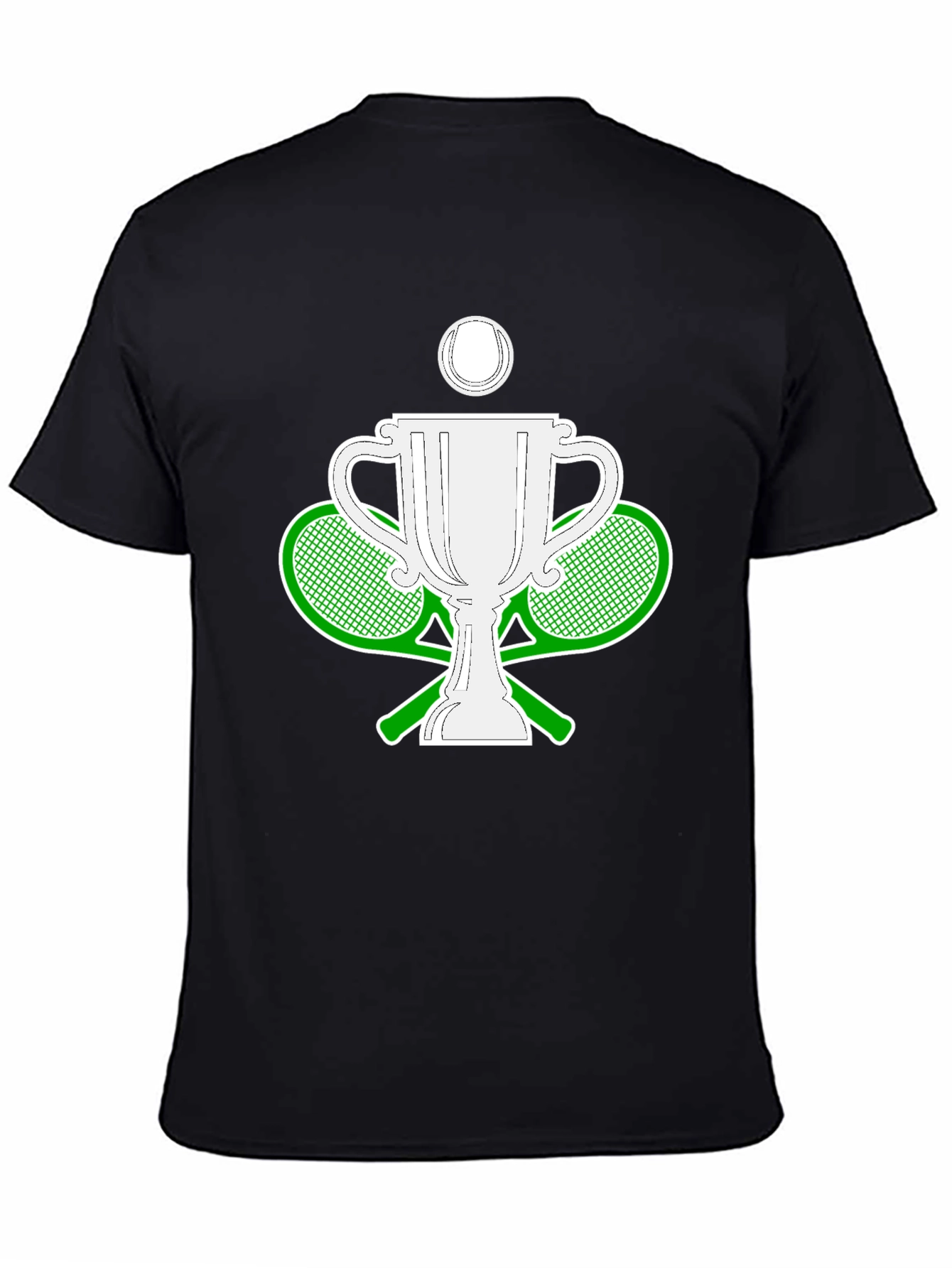 Tennis Champion Black T-Shirt