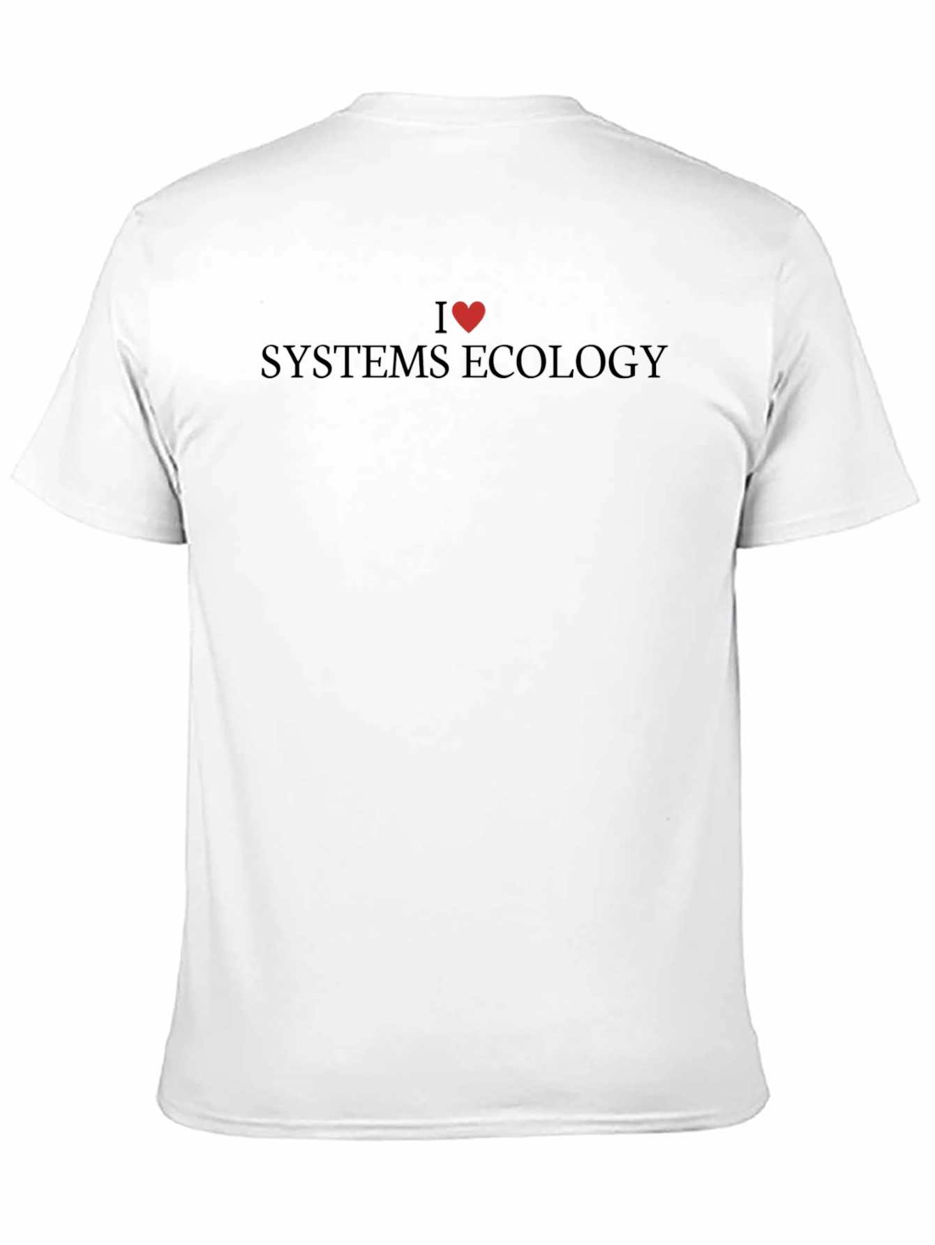 I Heart Systems Ecology T-Shirt - Black Cotton Tee
