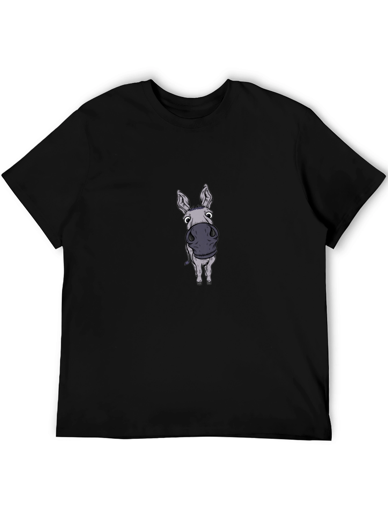 Funny Donkey Graphic T-Shirt - Black Cotton Tee