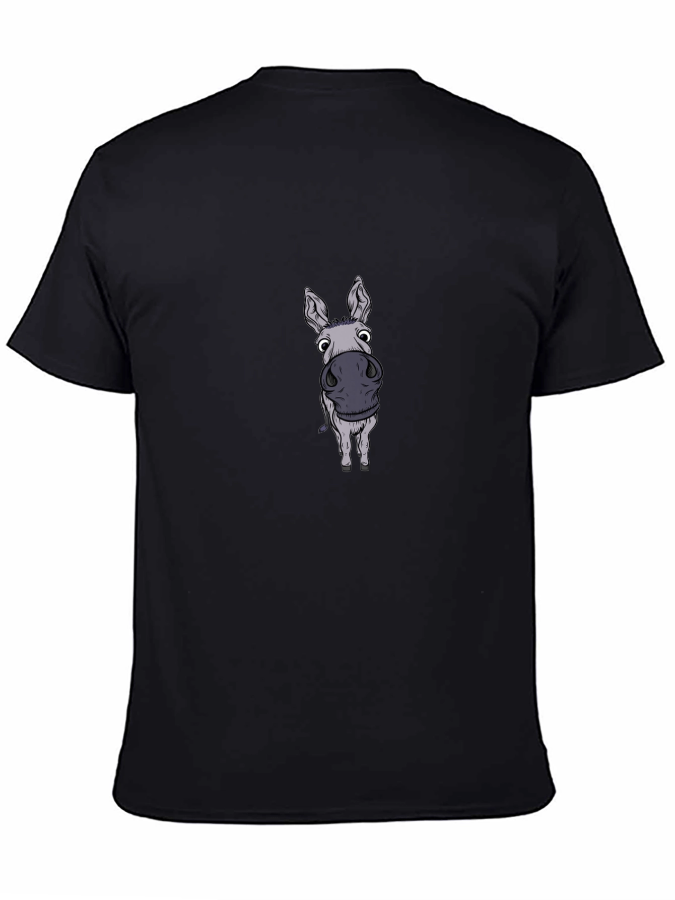 Funny Donkey Graphic T-Shirt - Black Cotton Tee