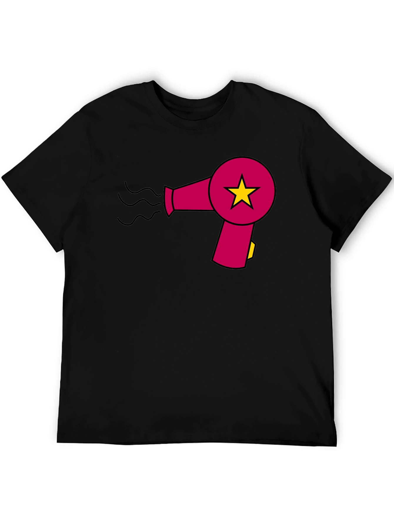 Hair Dryer Star Graphic T-Shirt