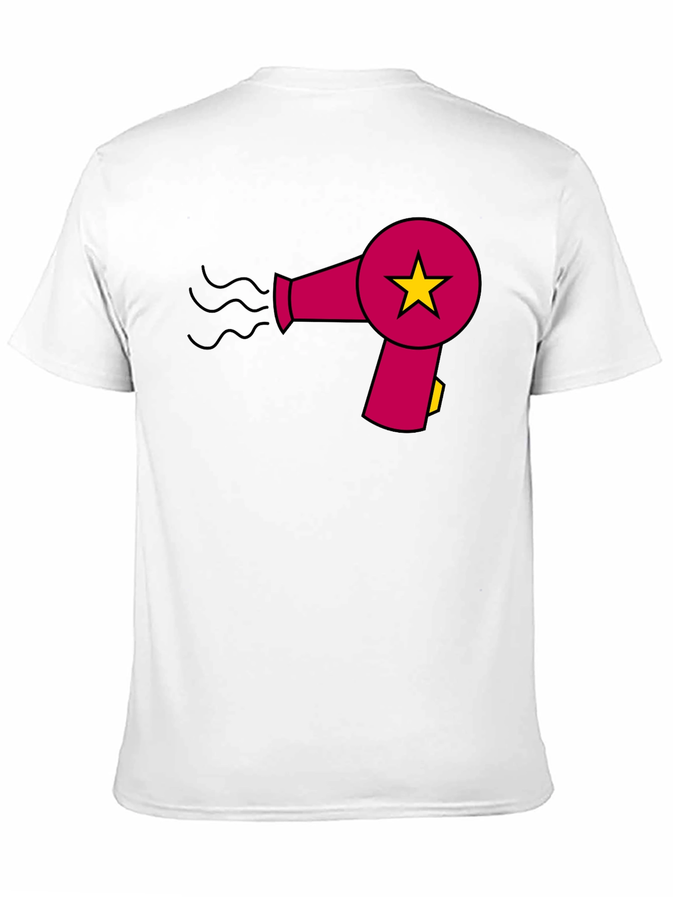 Hair Dryer Star Graphic T-Shirt