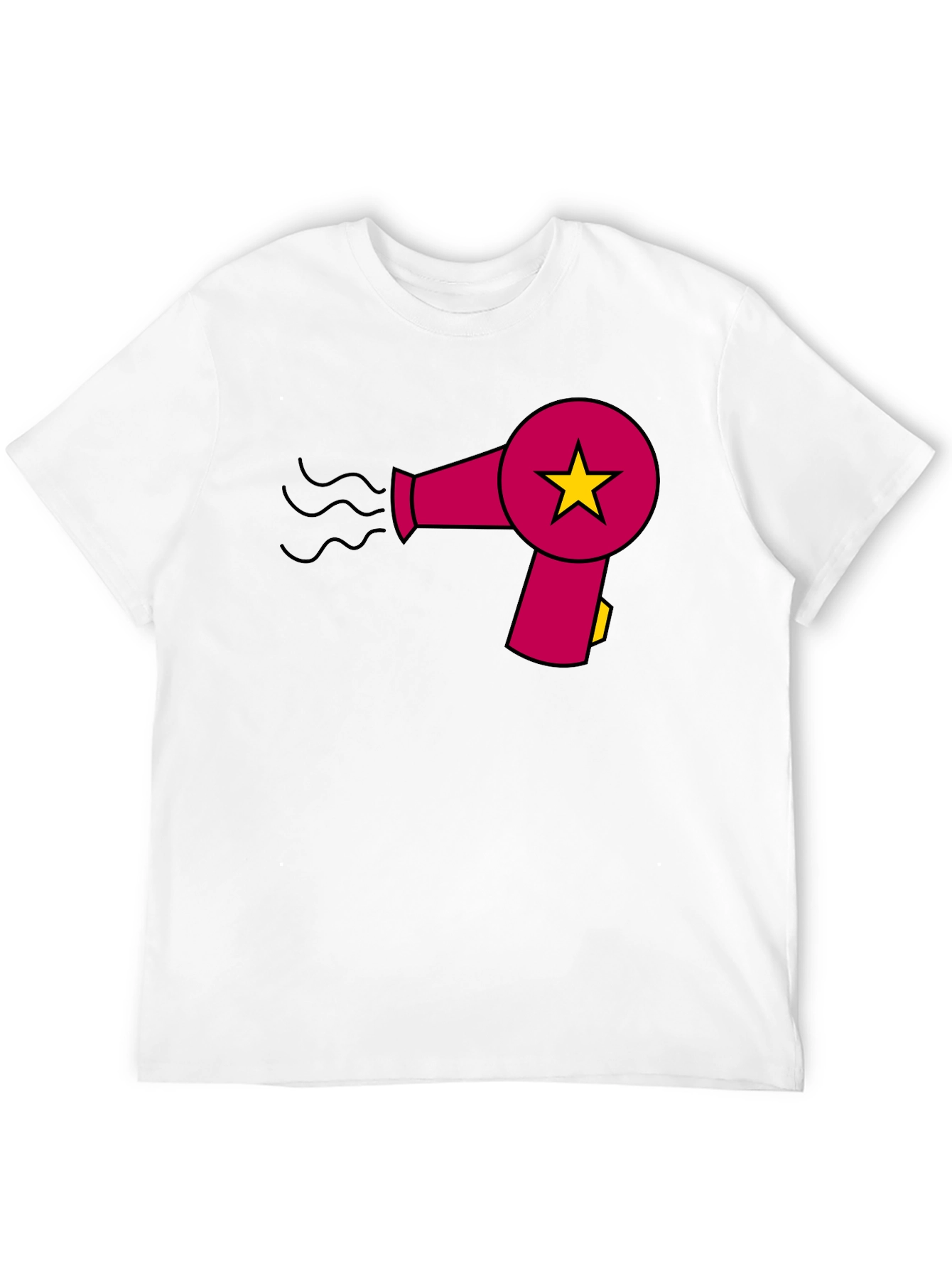 Hair Dryer Star Graphic T-Shirt
