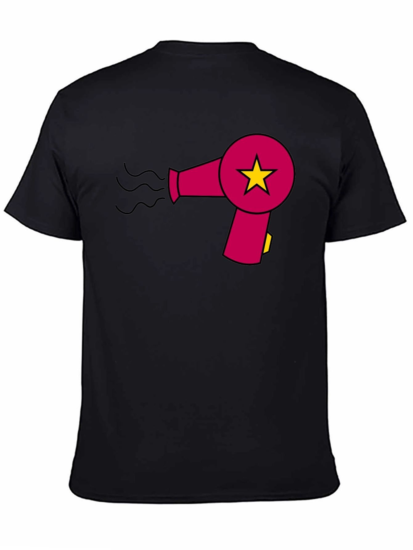 Hair Dryer Star Graphic T-Shirt