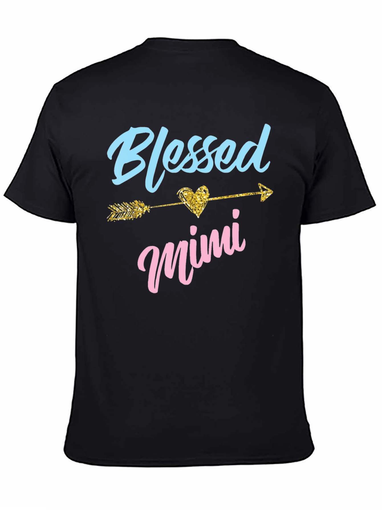 Blessed Mimi T-Shirt Heart Arrow Design