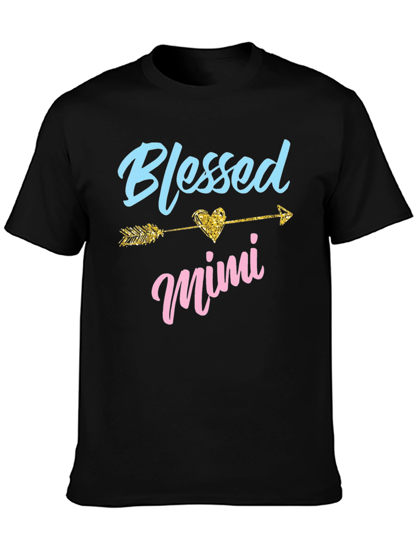 Blessed Mimi T-Shirt Heart Arrow Design