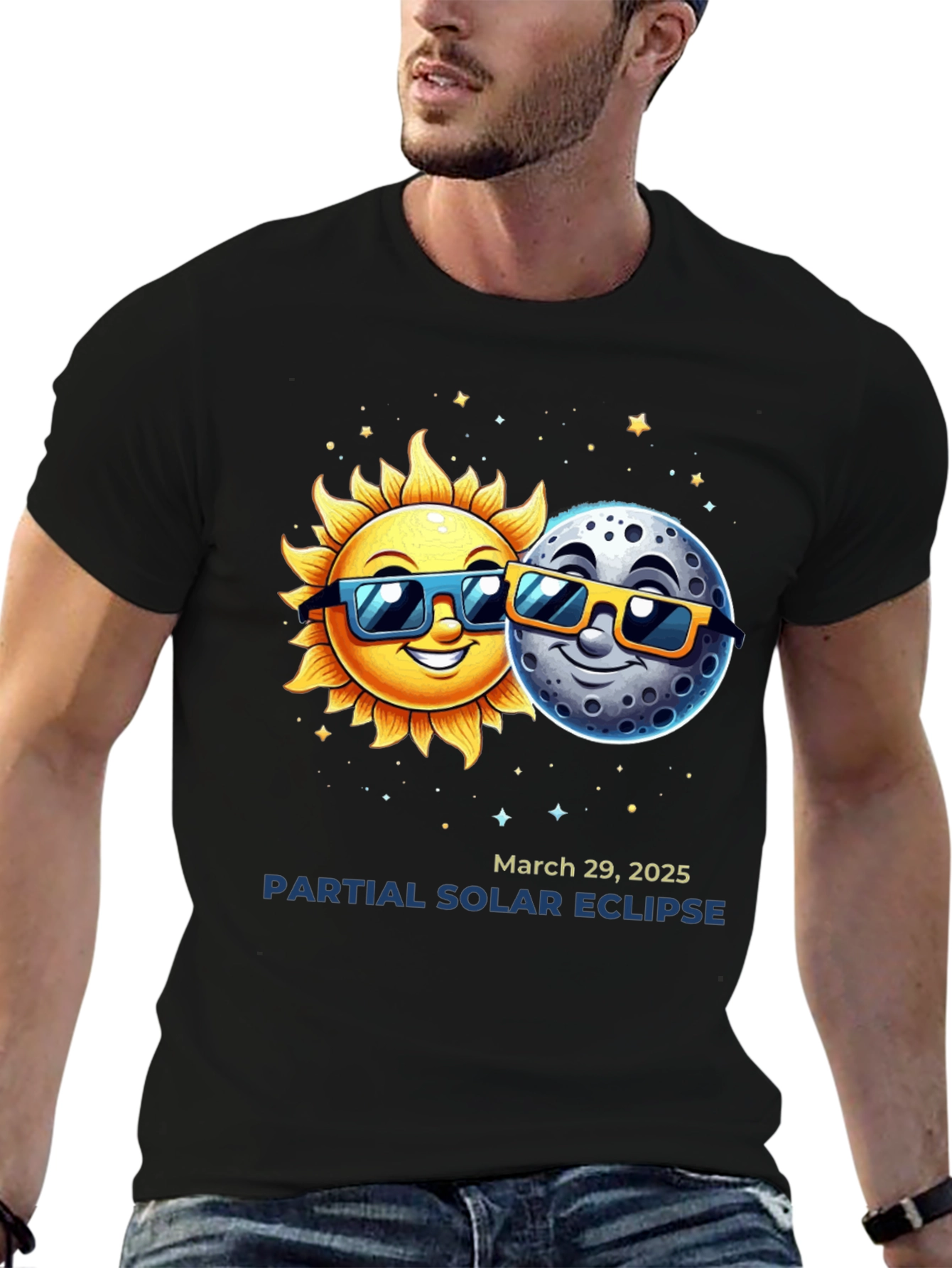 Solar Eclipse 2025 T-Shirt - Sun & Moon Tee