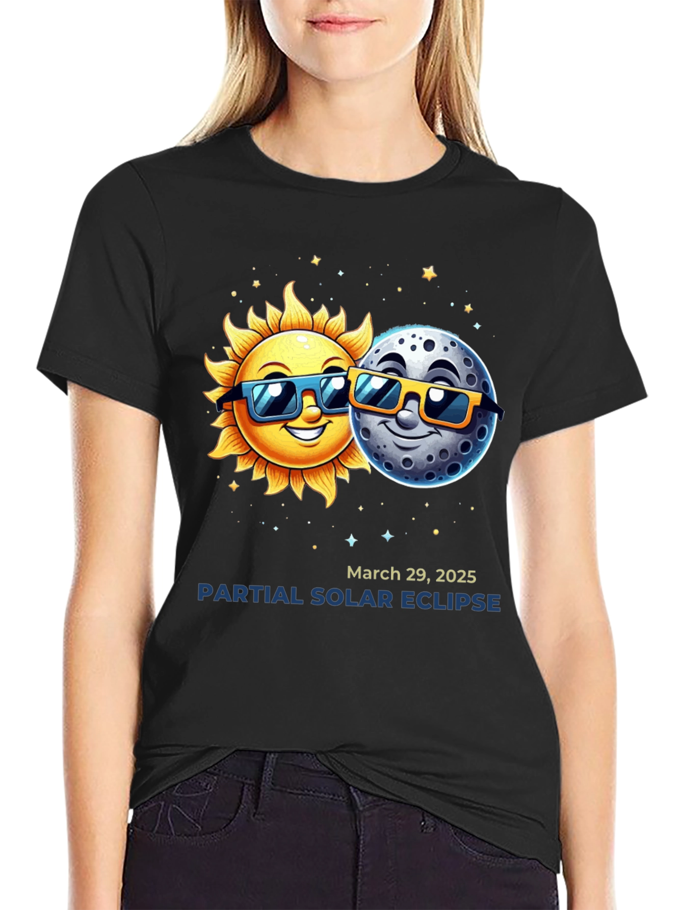 Solar Eclipse 2025 T-Shirt - Sun & Moon Tee